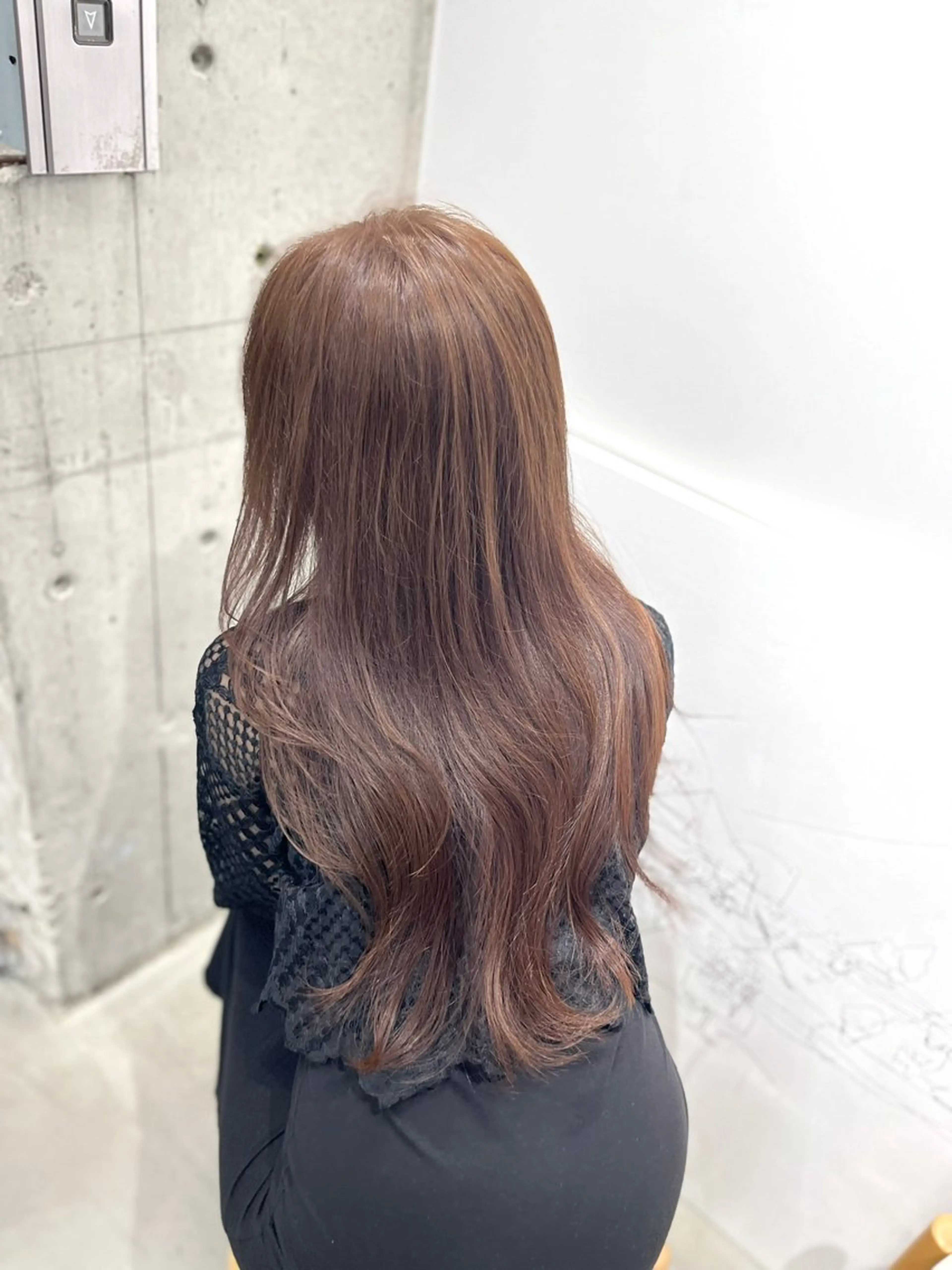 ロング カット ヘアカラー 縮毛矯正 トリートメント 髪質改善/ケアカラー /梅田✨ RIKUのヘアスタイル