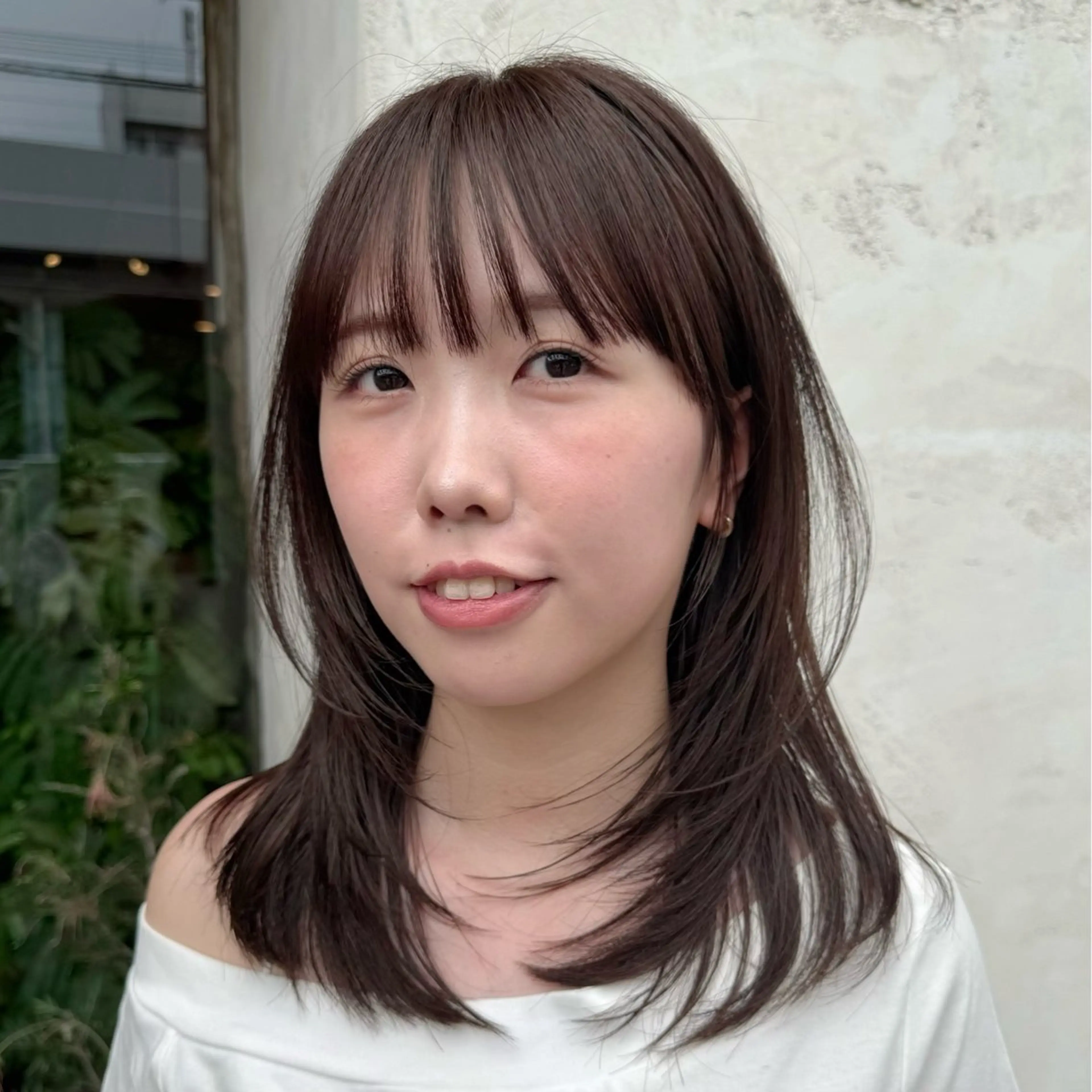 ミディアム たおちゃん／レイヤー ／透明感カラーのヘアスタイル