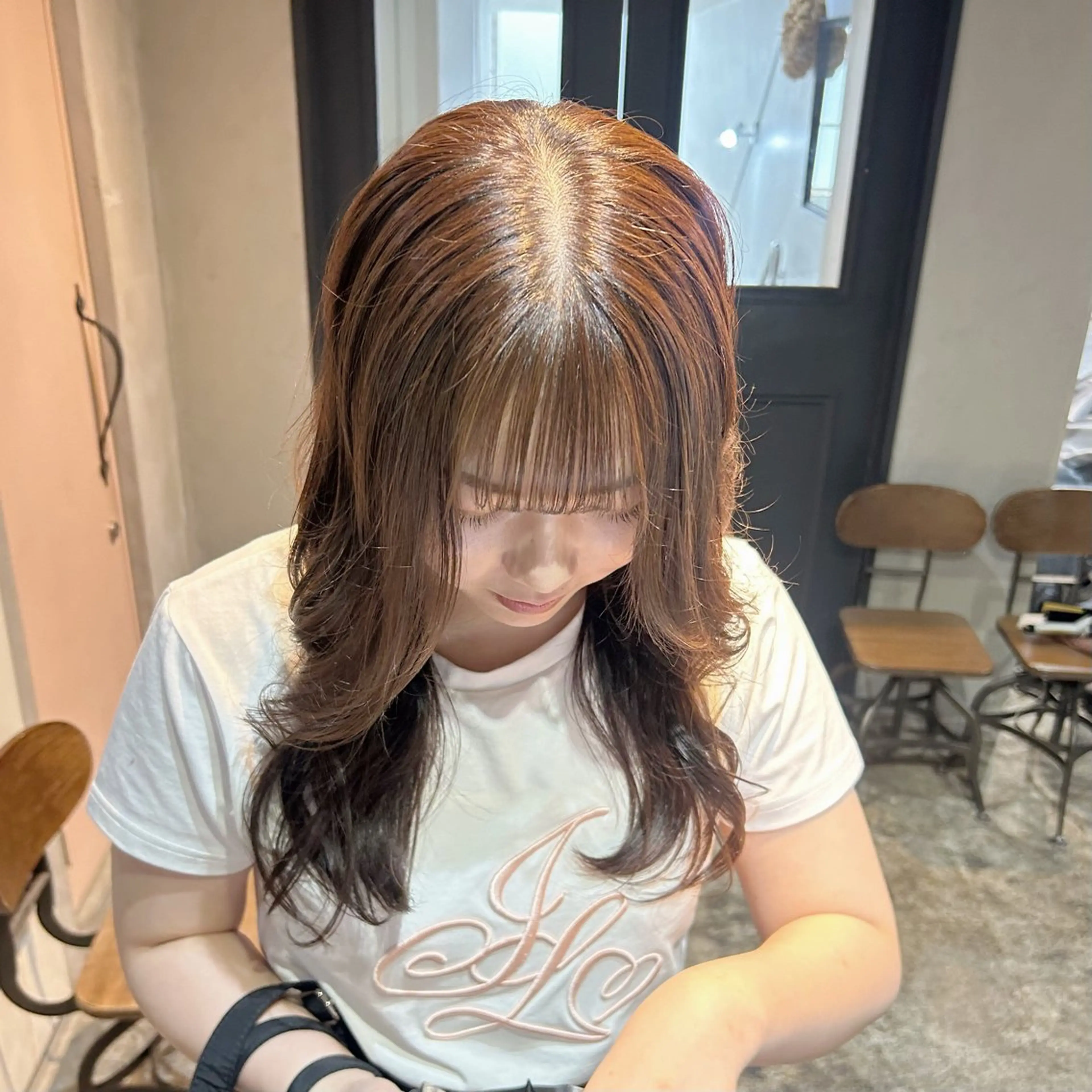 ロング カラー カット ヘアカラー トリートメント RINO/似合わせ /女性専用𖧷のヘアスタイル