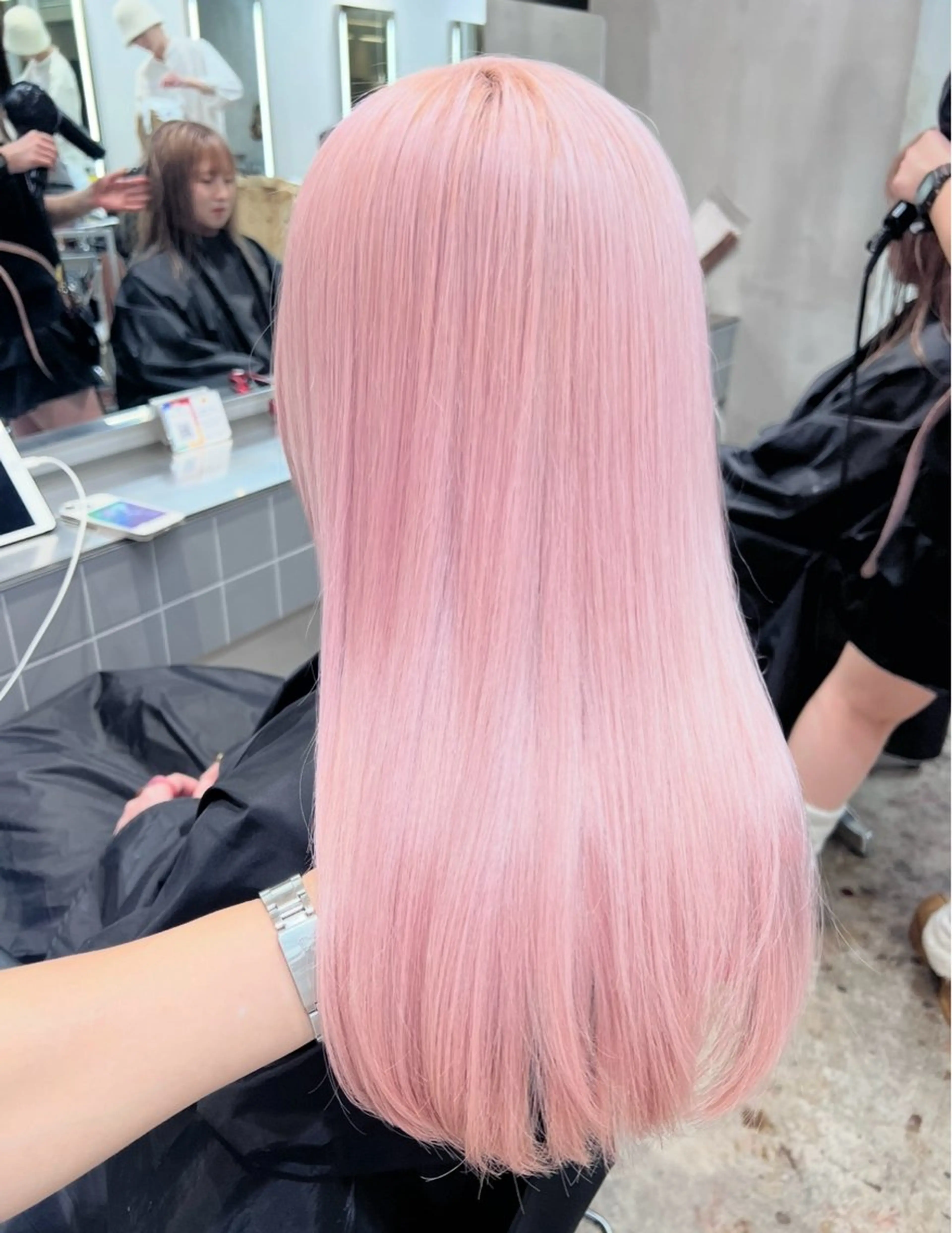 ロング トリートメント ヘアカラー ブリーチ/エクステ/ nine渋谷のヘアスタイル