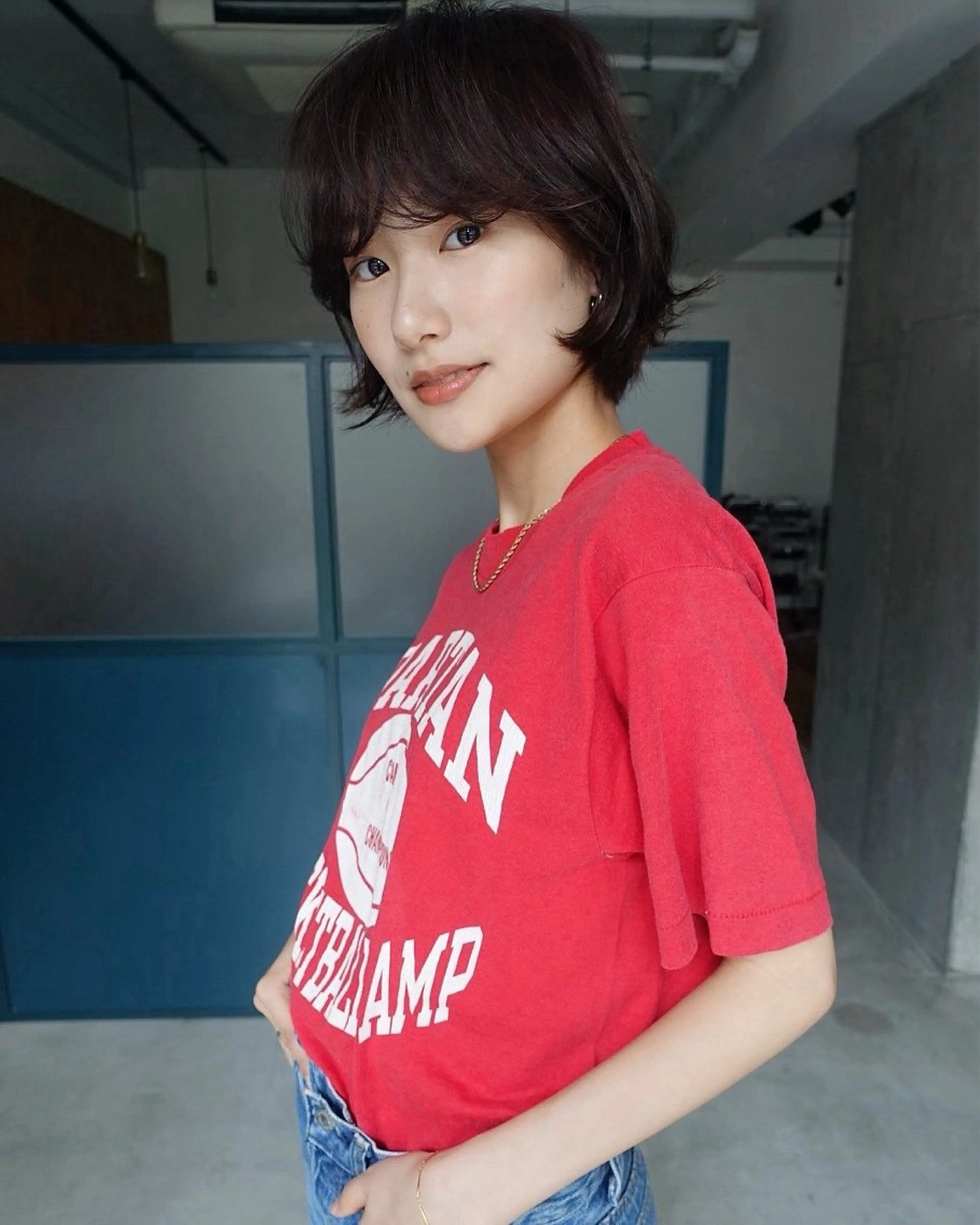 ショート カラー 暖色/パーマ 🌼クニトウメイのヘアスタイル