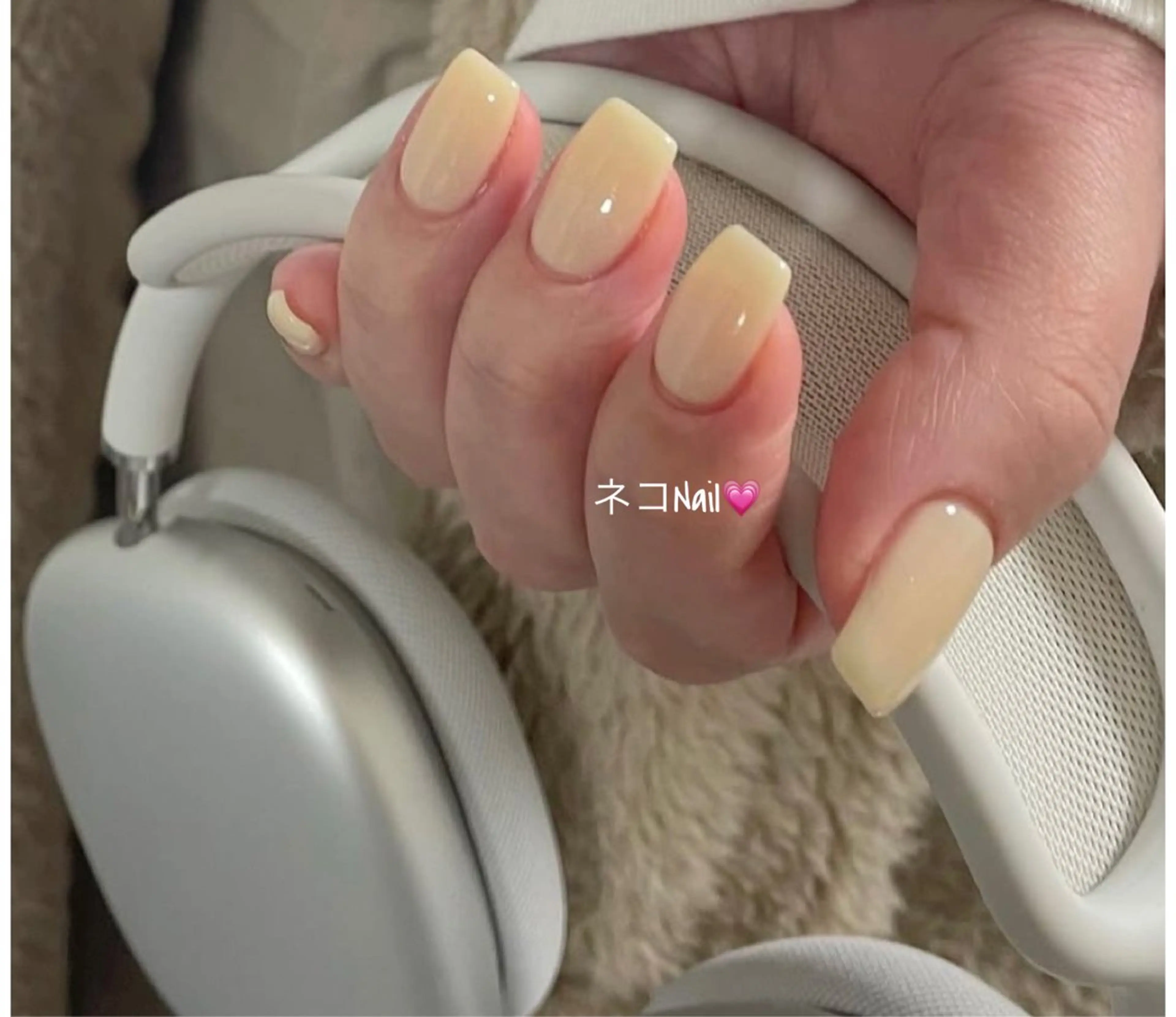 ネイル 韓国ネイル オフィスネイル ワンカラーネイル シンプルネイル 春ネイル ハンドネイル ネコ Nailのネイルデザイン