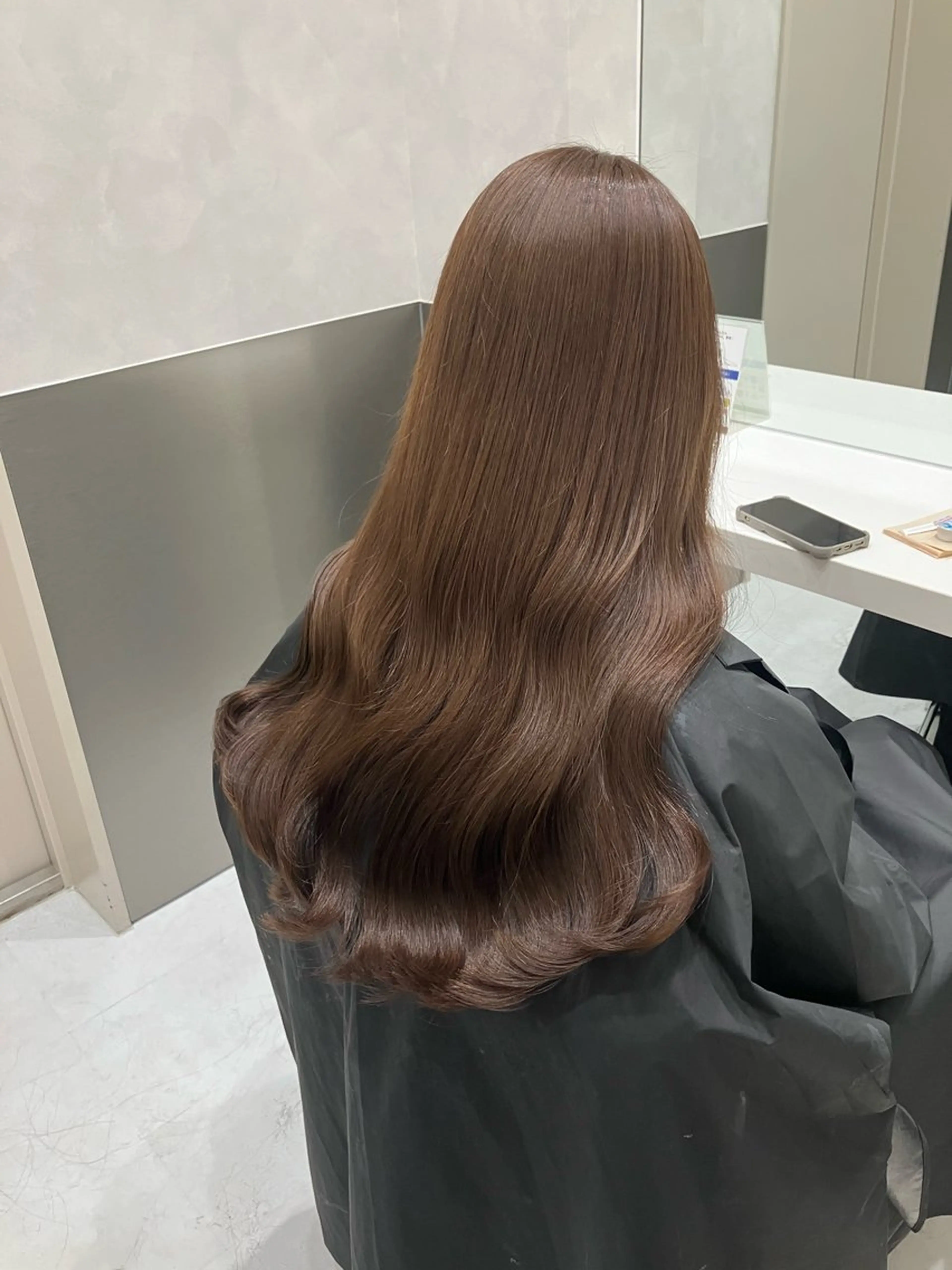 ロング カラー カット ヘアカラー トリートメント 💖ブリーチなし透明 感💖ASAHIのヘアスタイル