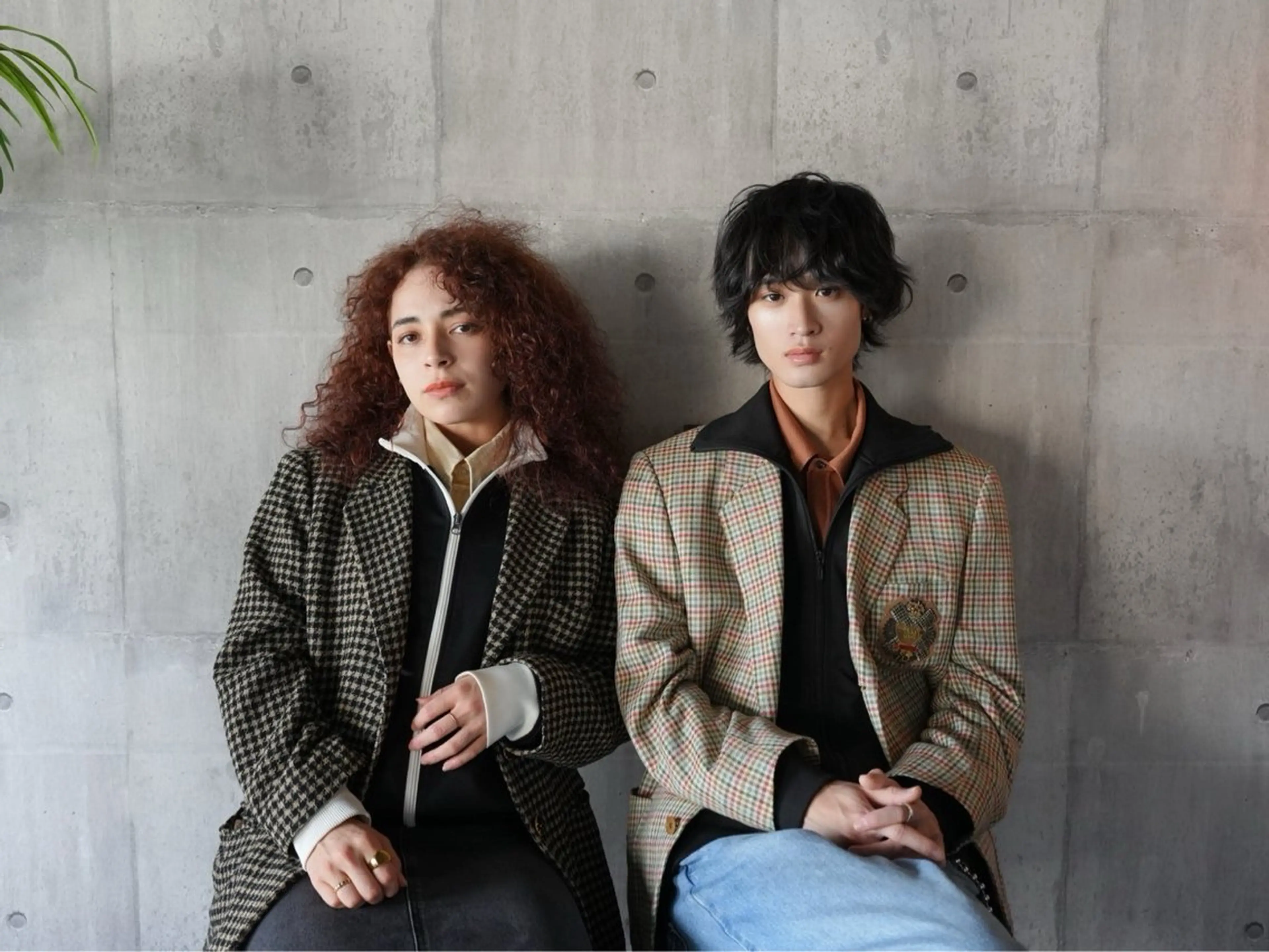 ミディアム カラー パーマ メンズ アレンジ/新宿 透明感カラー/ヤノのヘアスタイル