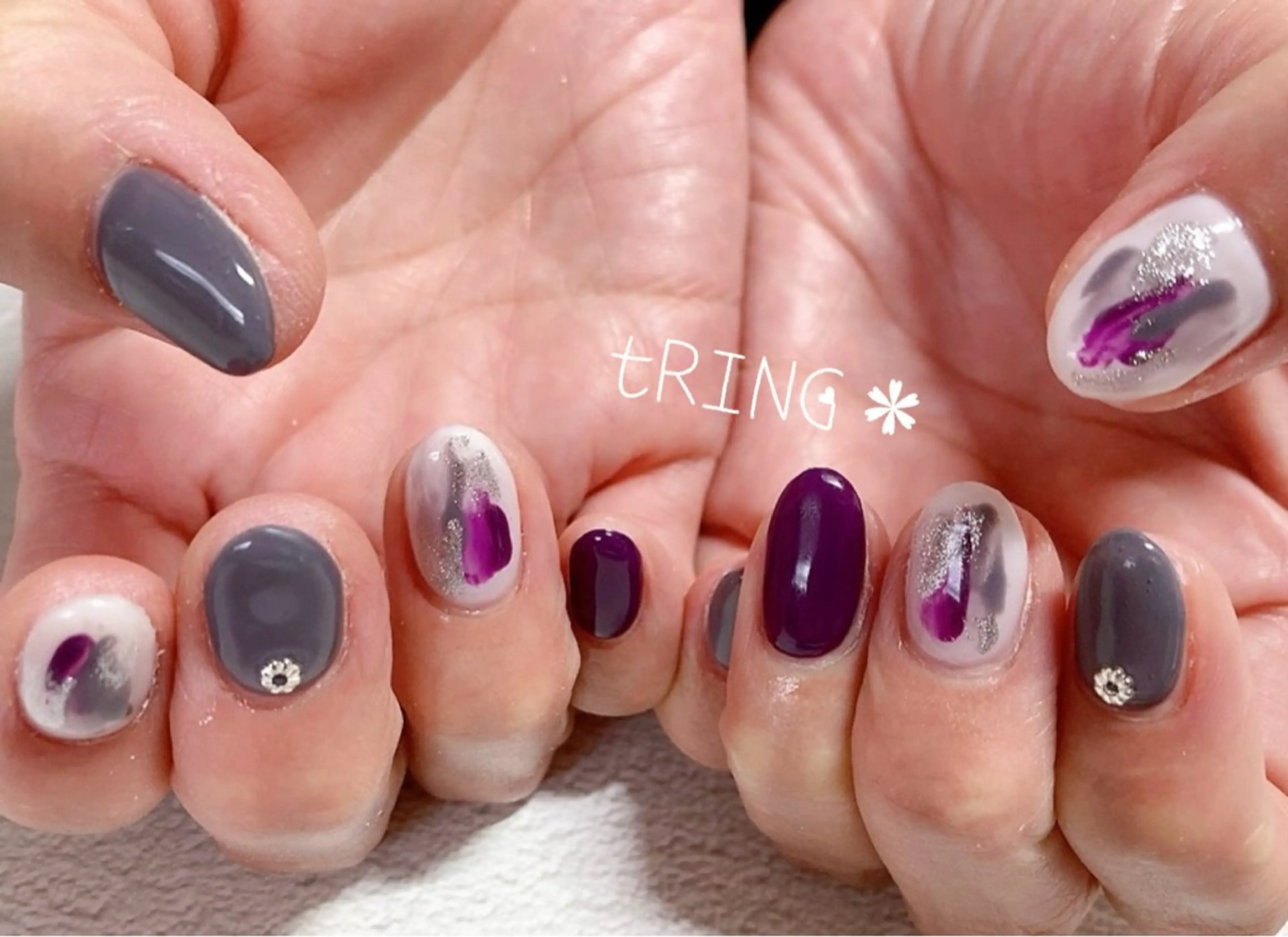 ネイル ハンドネイル tRING＊ しいの木台のネイルデザイン