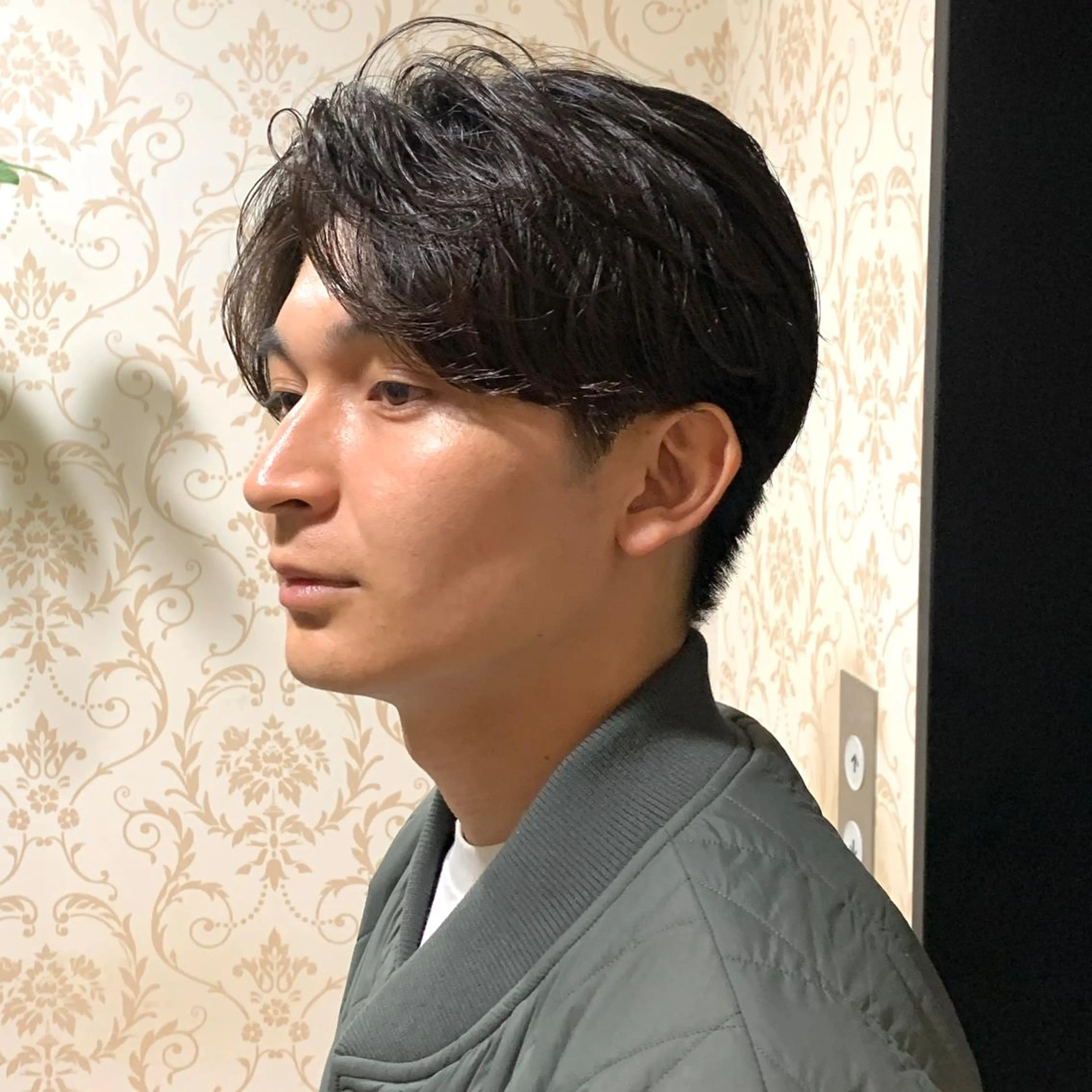 ショート パーマ メンズ カルマパーマ メンズ韓国風 メンズパーマ スペインカール 波巻きパーマ メンズパーマ&メンズ 縮毛矯正/平野/渋谷のヘアスタイル