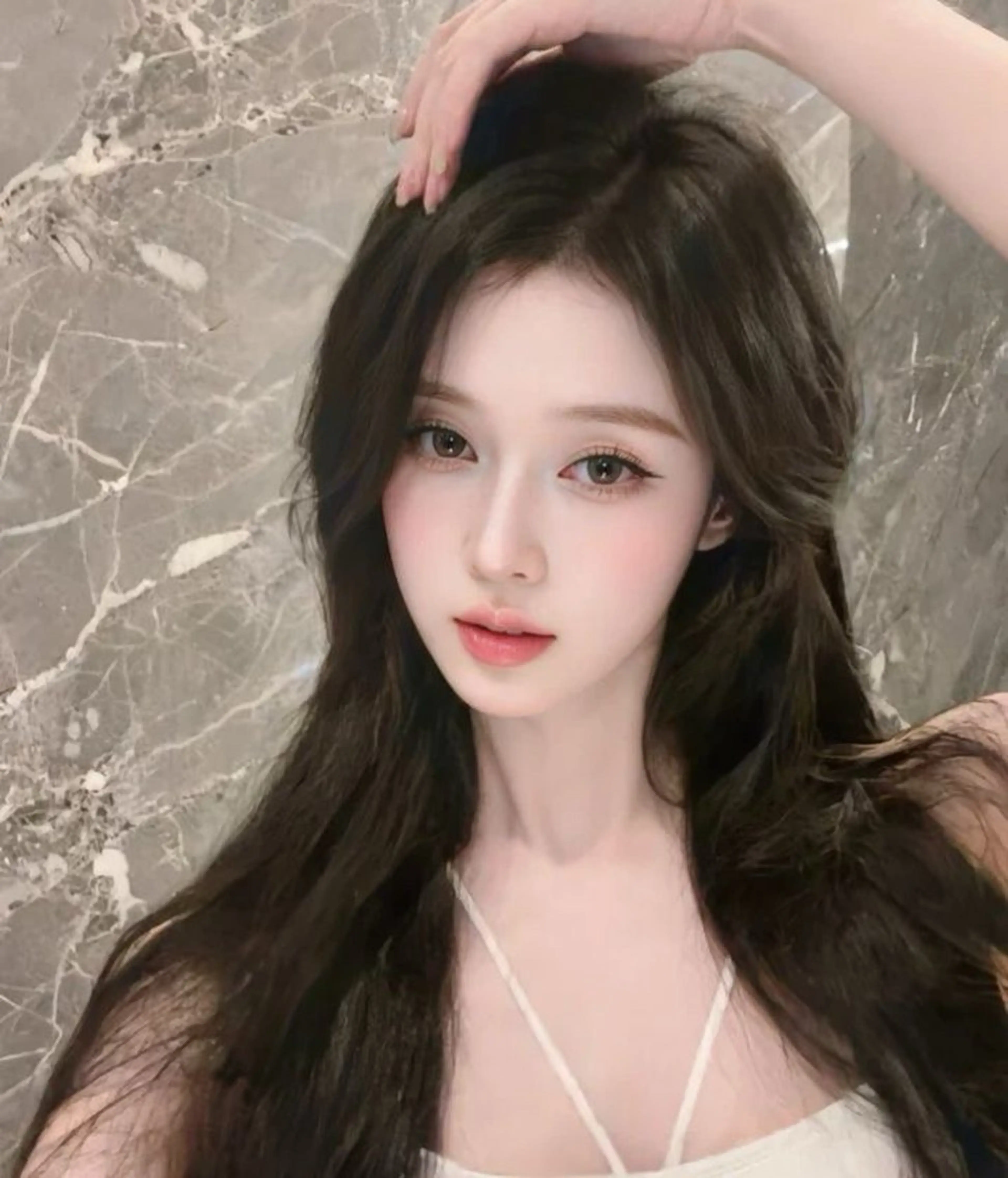 ロング カラー ベージュカラー ブリーチ ブラウンカラー ショコラブラウン ダブルカラー カット ヘアカラー トリートメント 表参道/ワンホンヘア SAAYA🖤のヘアスタイル