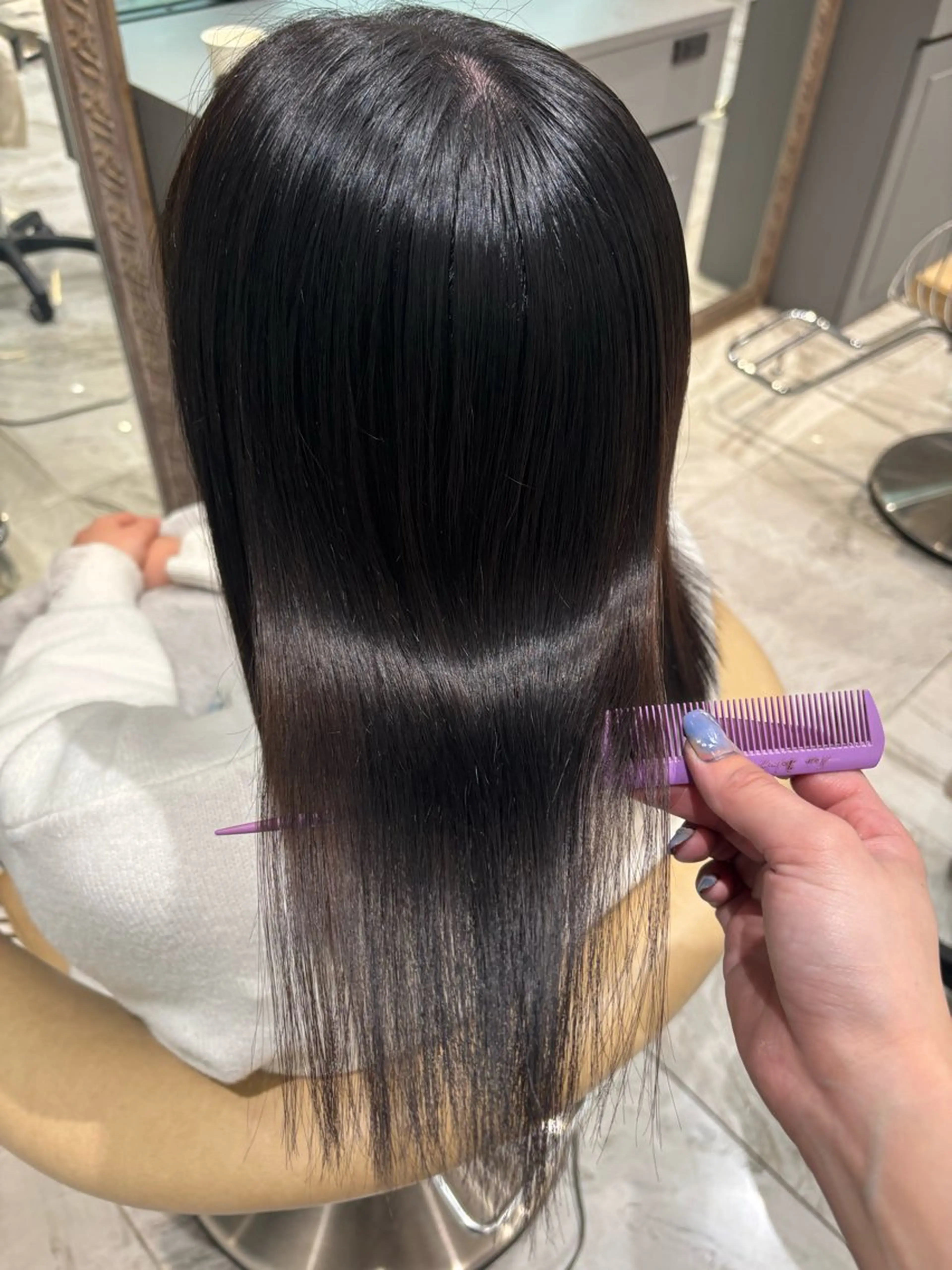 ミディアム カラー ヘアカラー 美髪縮毛矯正/ 髪質改善/AYARIのヘアスタイル