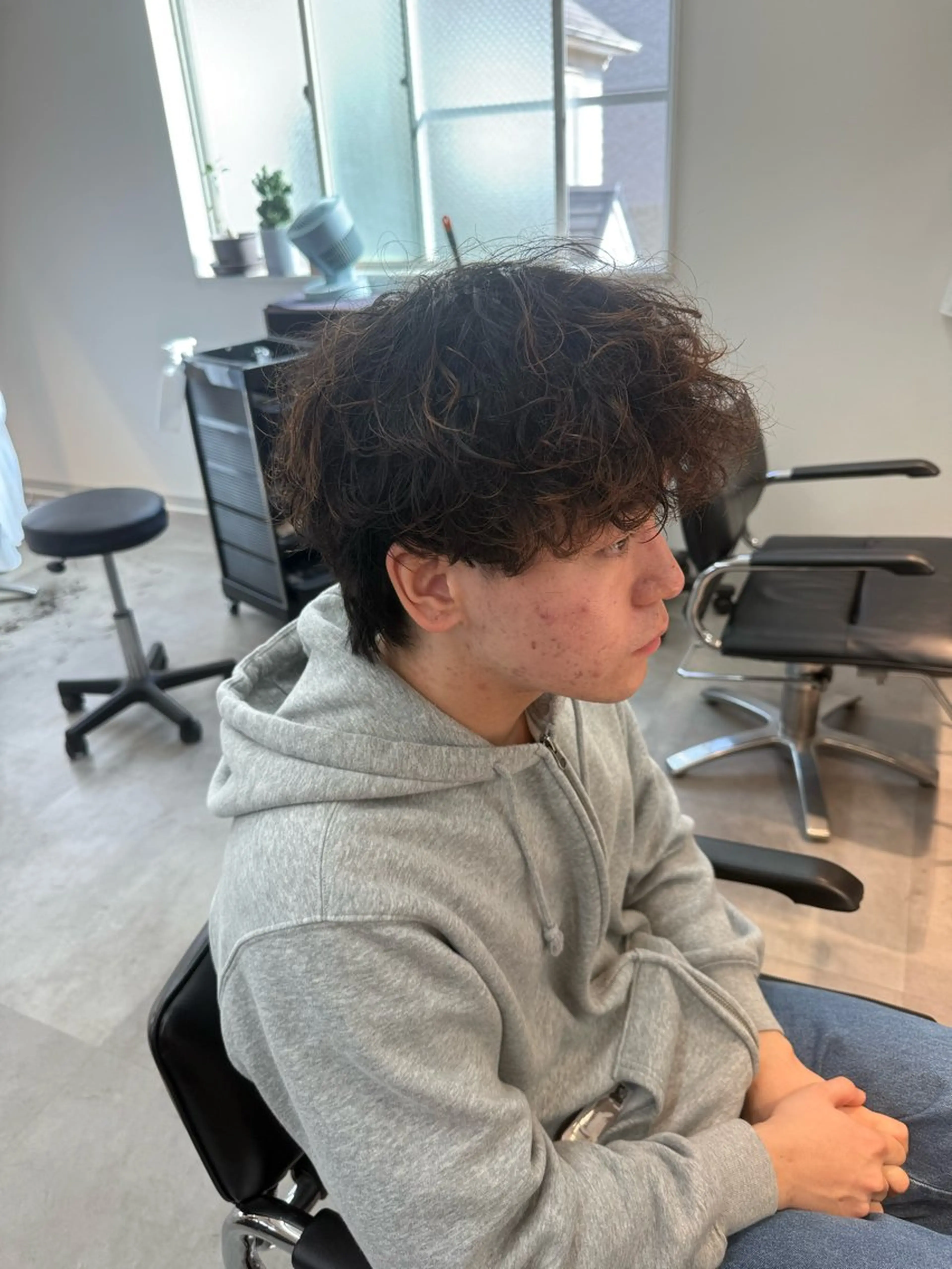 パーマ メンズ メンズ韓国風 メンズパーマ 縮毛矯正 カット パーマ 垢抜けへの近道✂️ メンズ縮毛矯正/齊藤のヘアスタイル