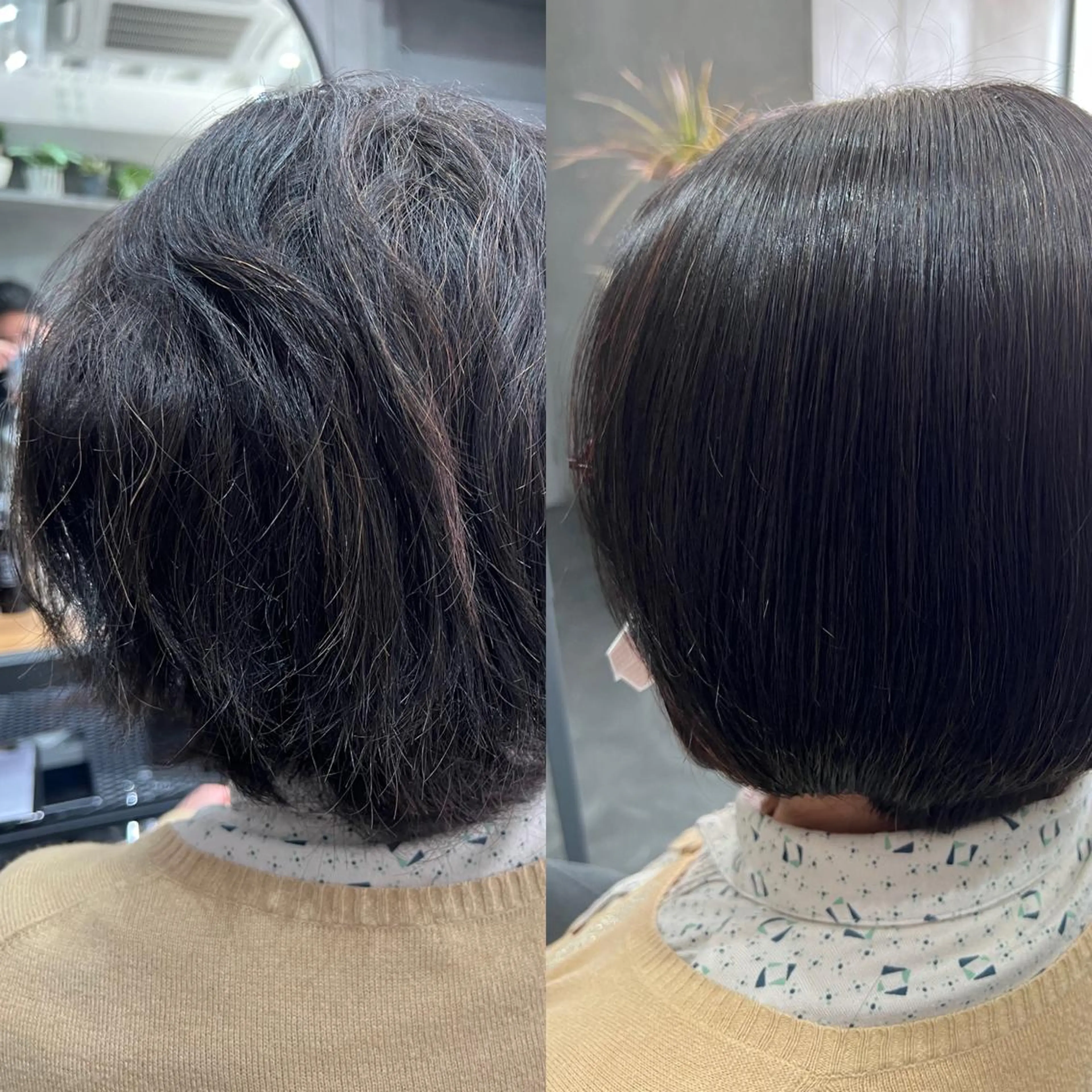 ショート カット 縮毛矯正 乾かすだけで艶髪酸性 ストレート髙橋悠耶のヘアスタイル