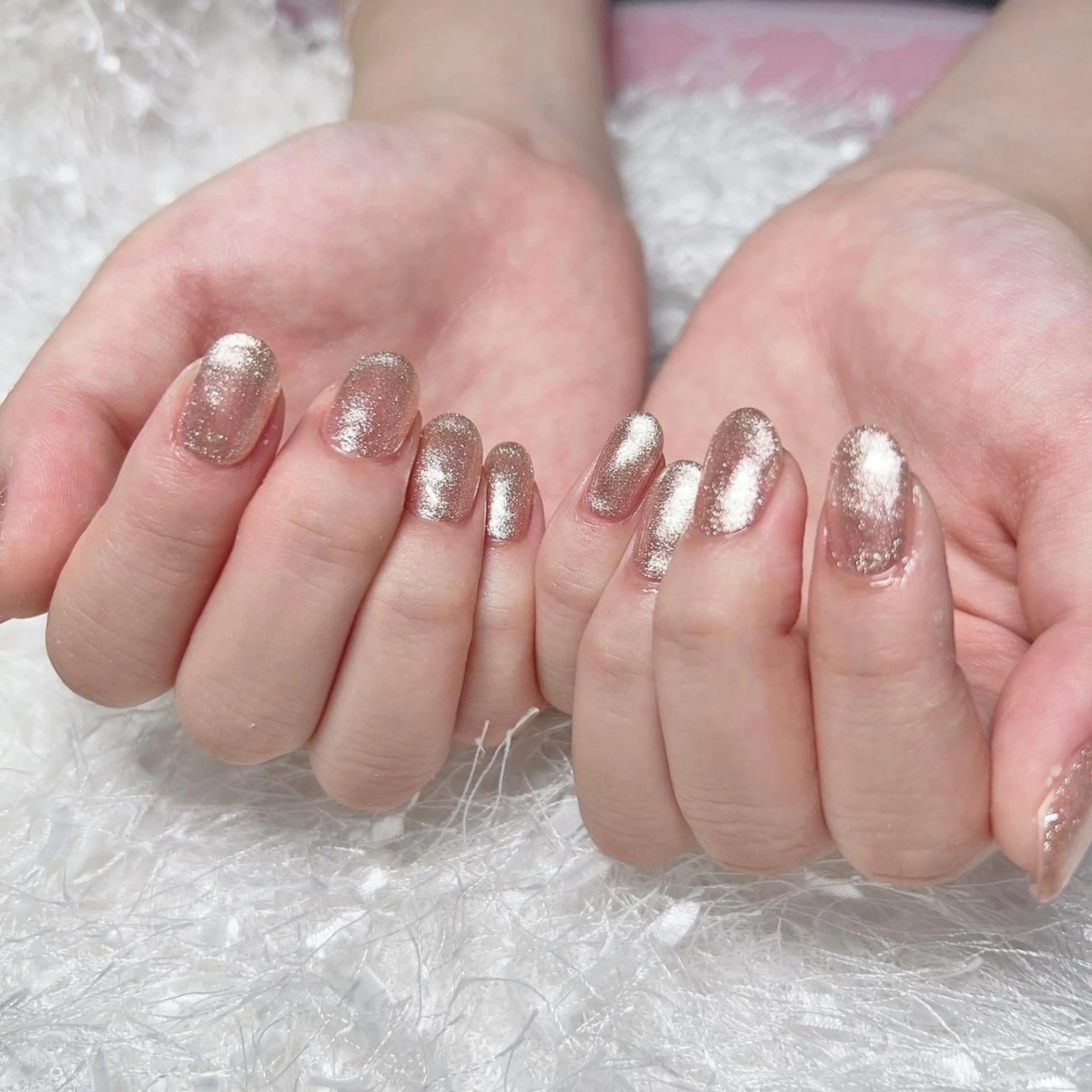 ネイル 長さ出し ジェルネイル グラデーション 韓国ネイル マグネットネイル ハンドネイル Nail&eye Belire 新宿のネイルデザイン