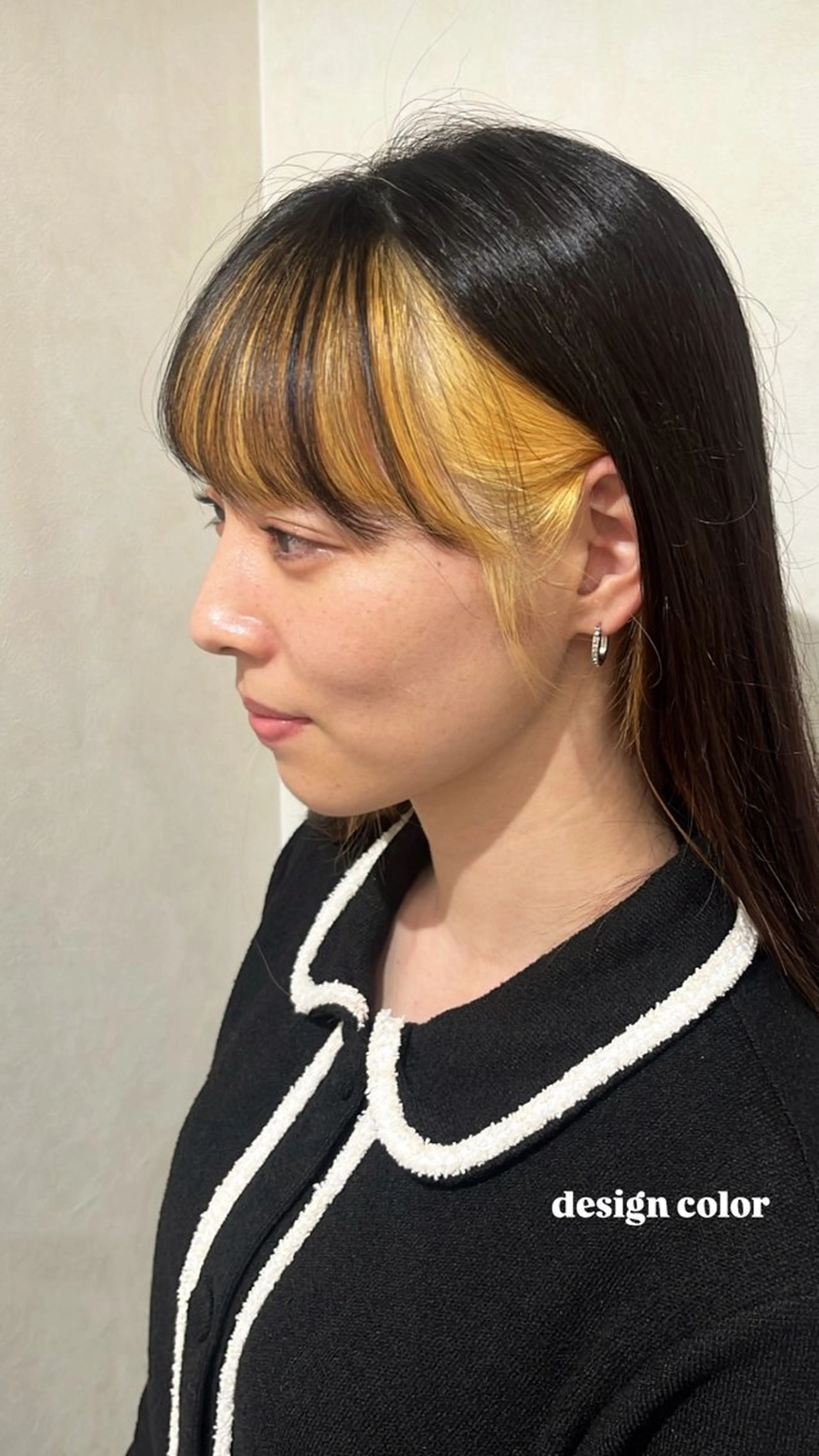 カラー ブリーチ インナーカラー 米澤 奈央のヘアスタイル