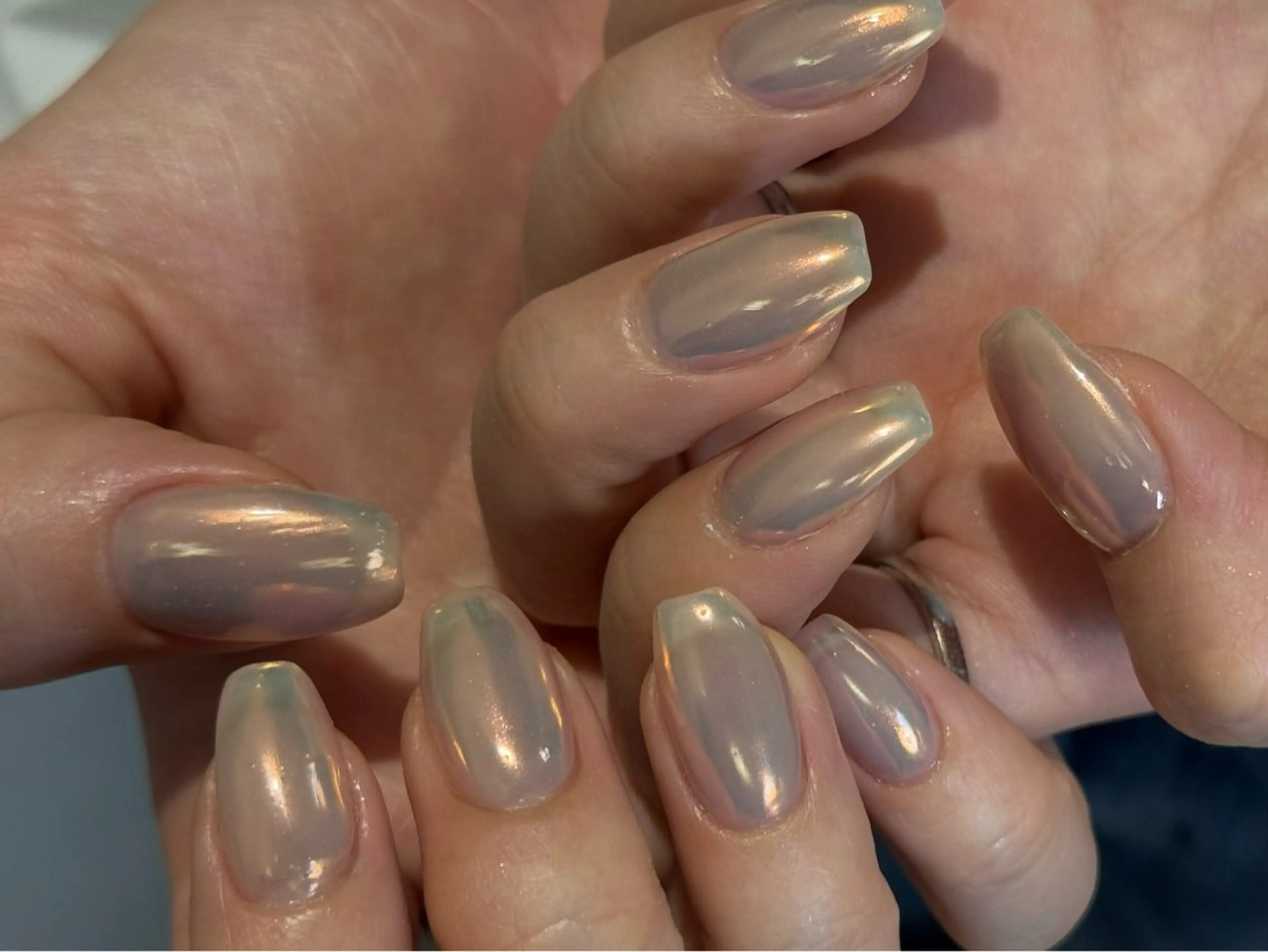 ネイル チークネイル フレンチネイル 韓国ネイル マグネットネイル 持ち込み ハンドネイル Hi nail🎀 池袋kozueのネイルデザイン