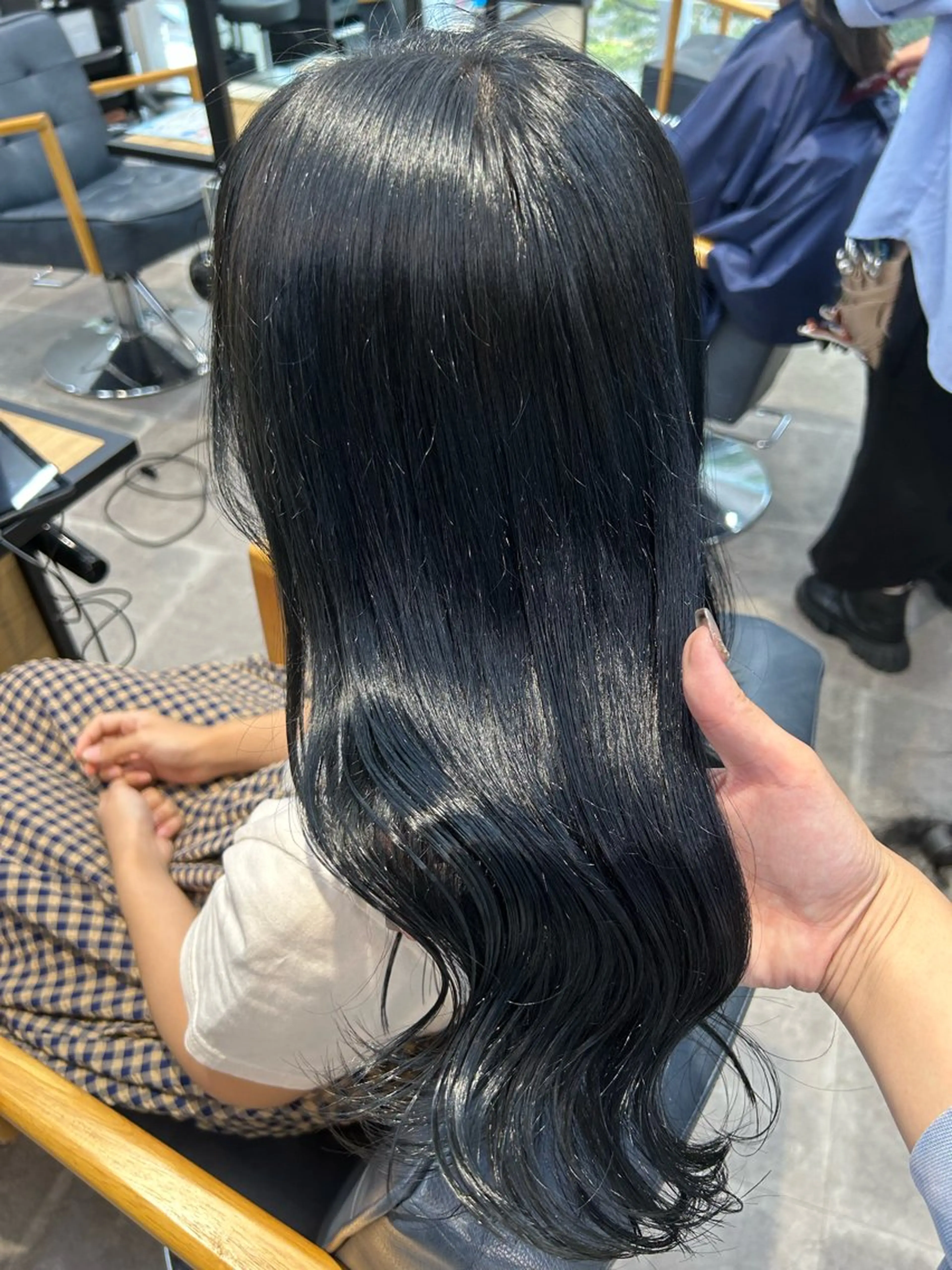 セミロング カラー 韓国×髪質改善カラー 💎hinaのヘアスタイル