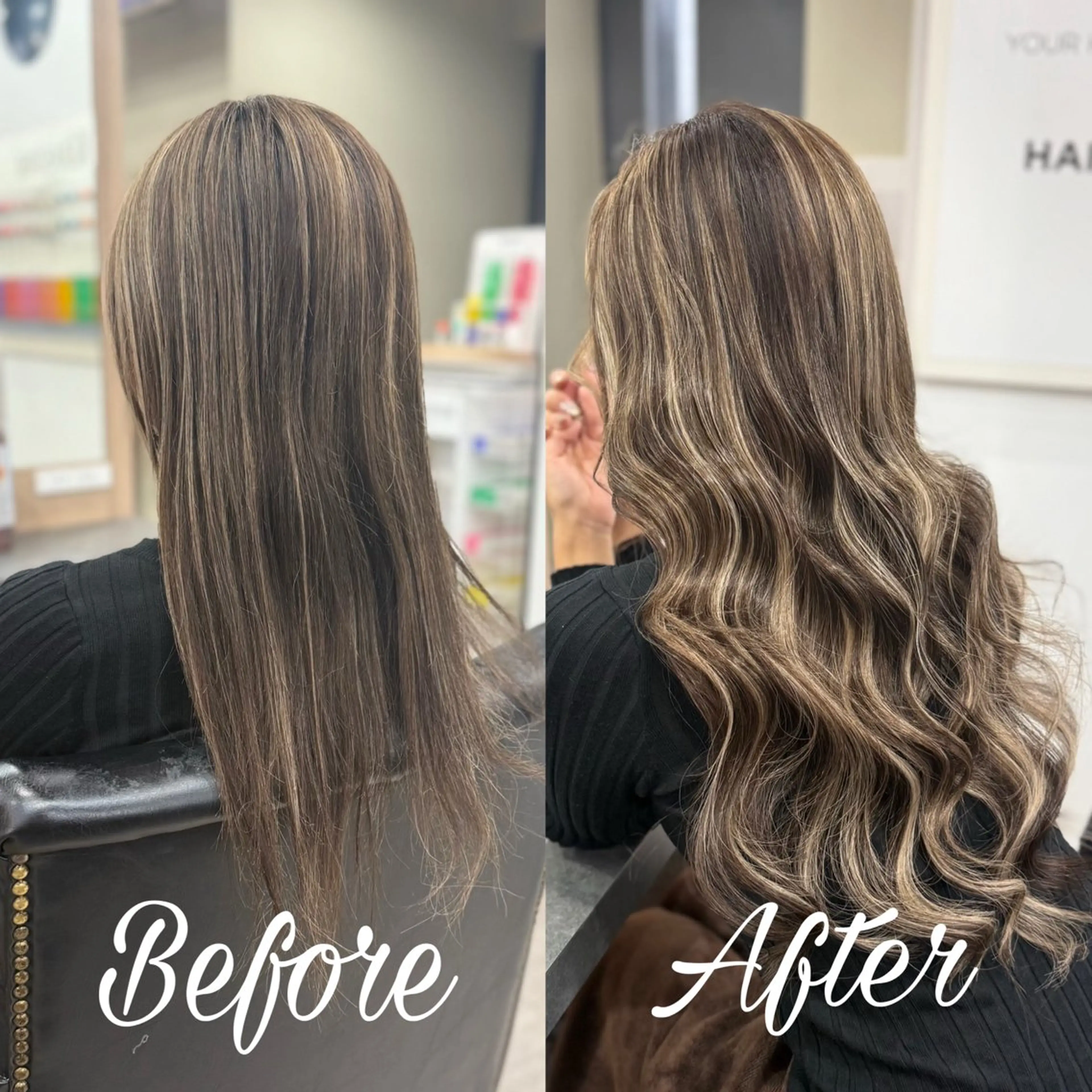 ロング カット ヘアカラー エクステ 横浜/ケアブリーチ /人毛エクステのヘアスタイル