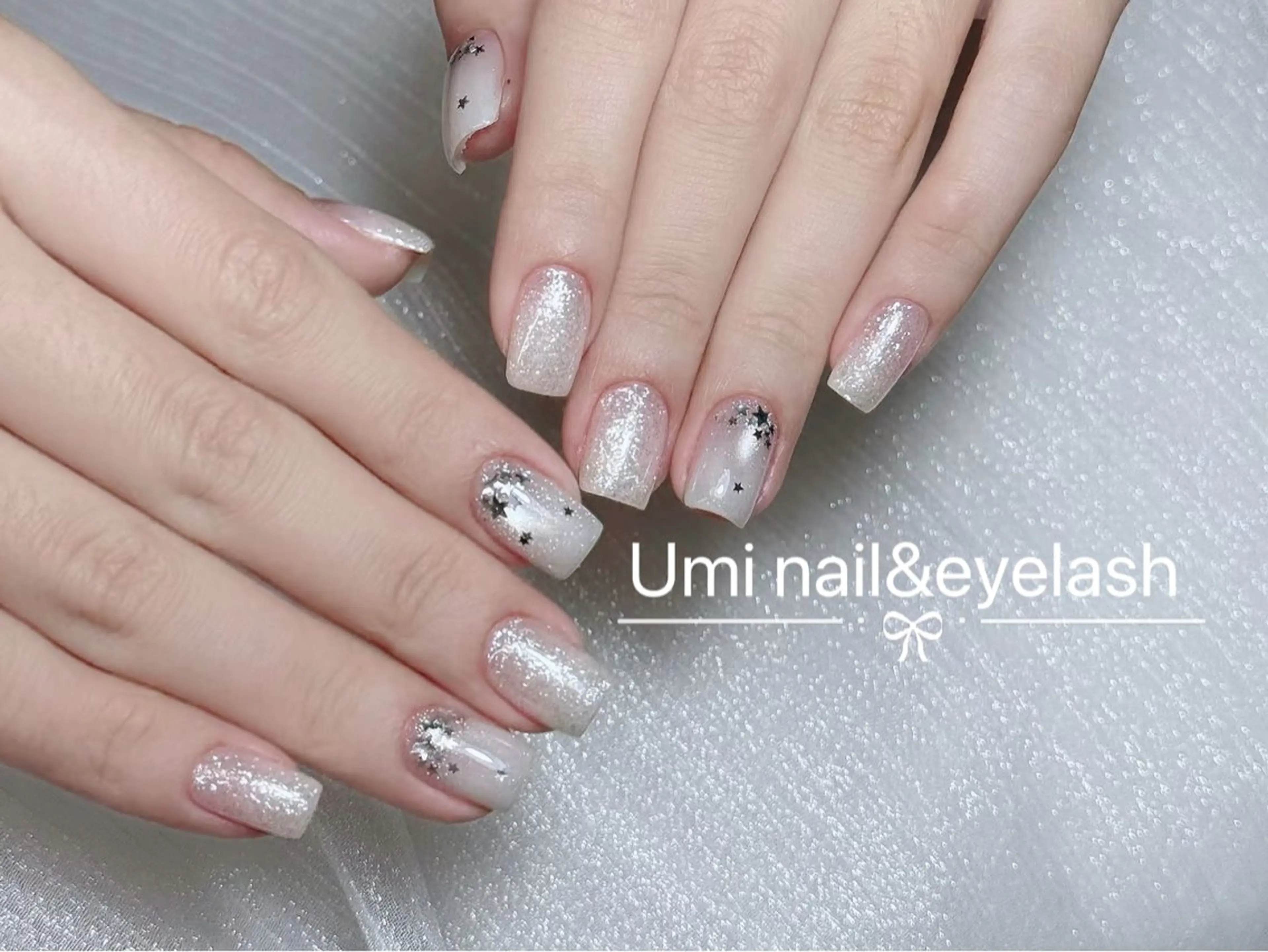 ミディアム ミディアムパーマ 韓国風ヘア ハンドネイル ハンドケア Umi nail& eyelash ゆみのマツエク・マツパデザイン