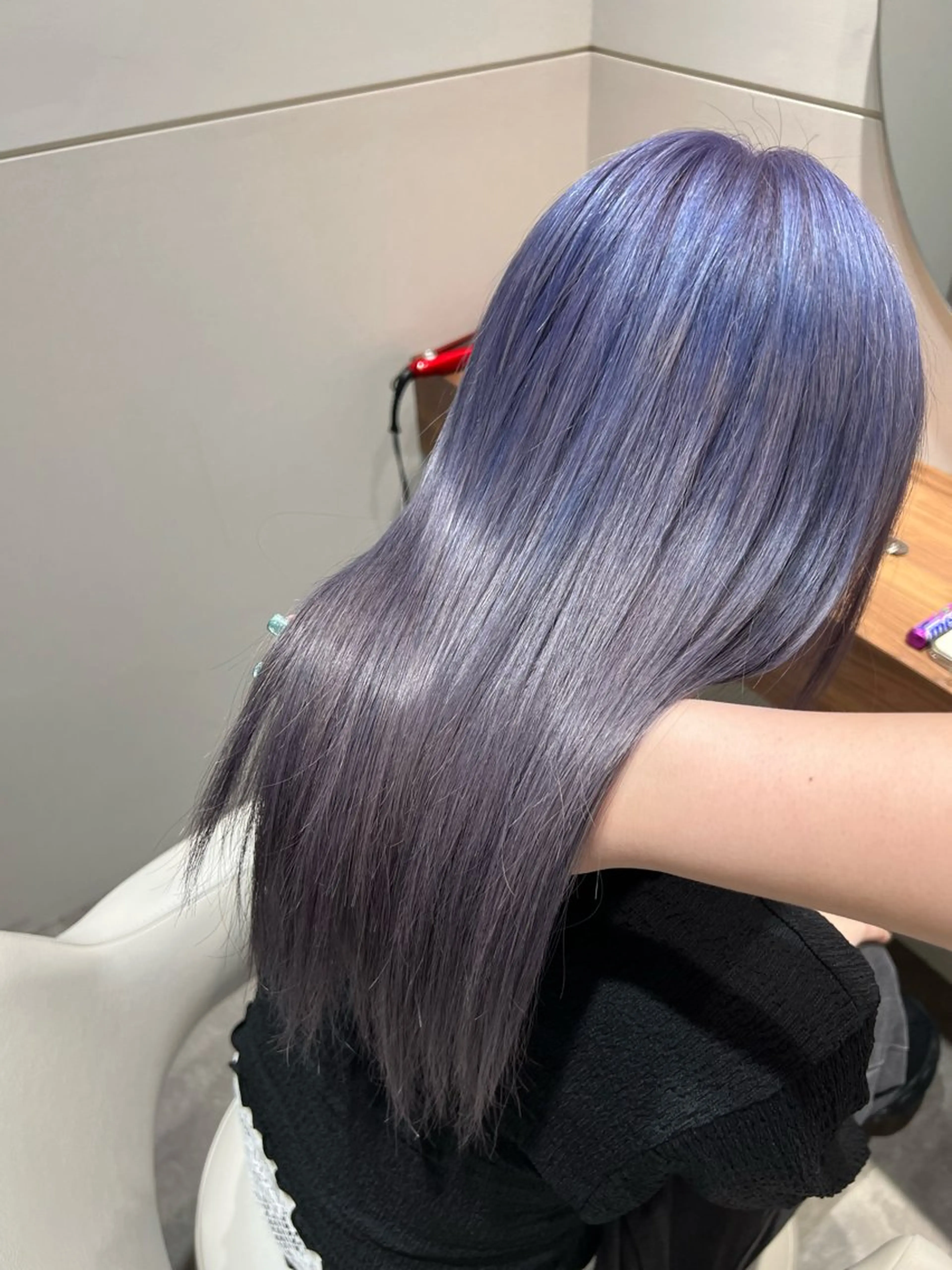 ロング カラー ブルーカラー グラデーションカラー ラベンダーカラー ヘアカラー トリートメント オタク特化美容師💟 チバコナツのヘアスタイル