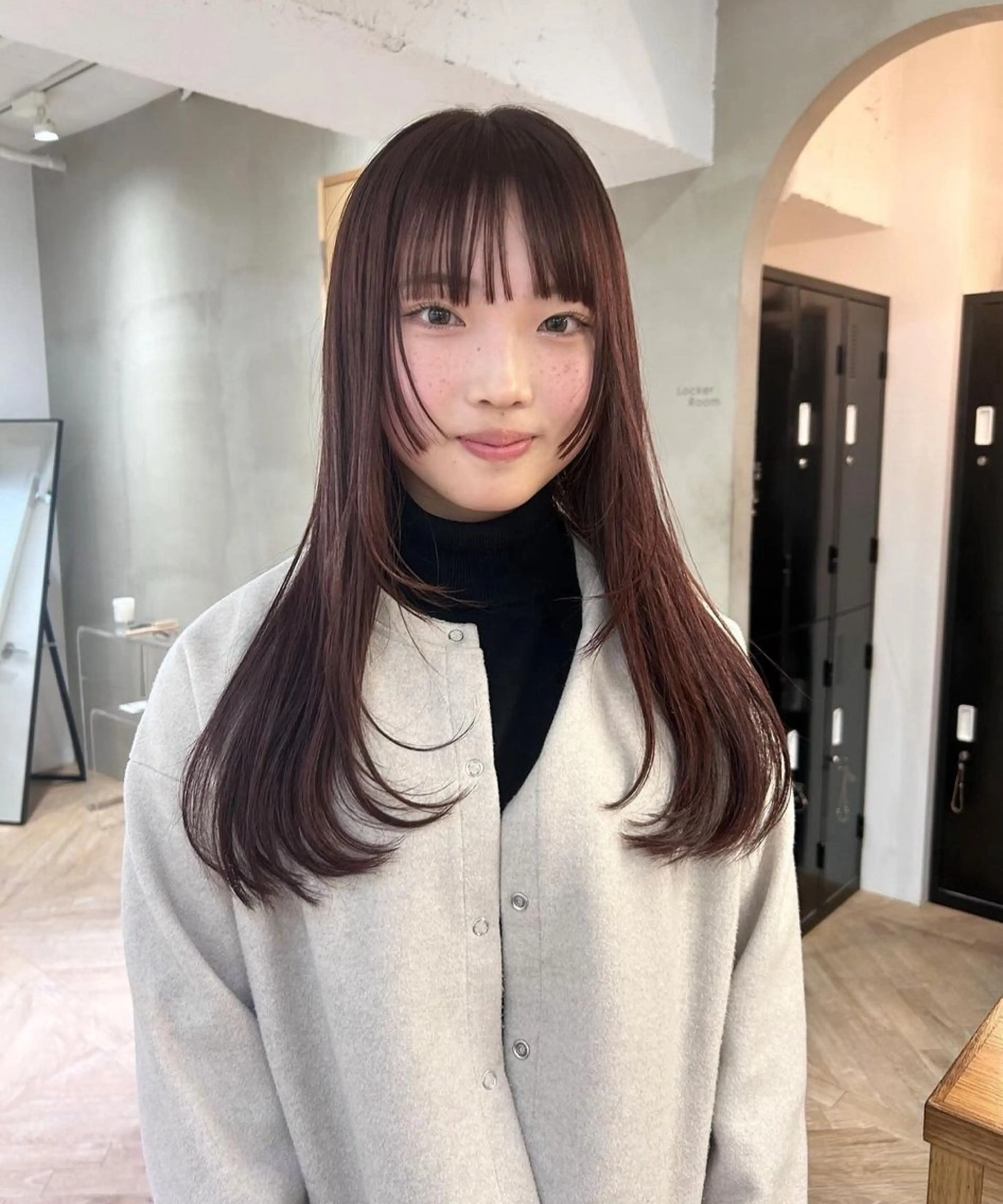 ロング レイヤーカット🍏 透明感カラー/ののかのヘアスタイル