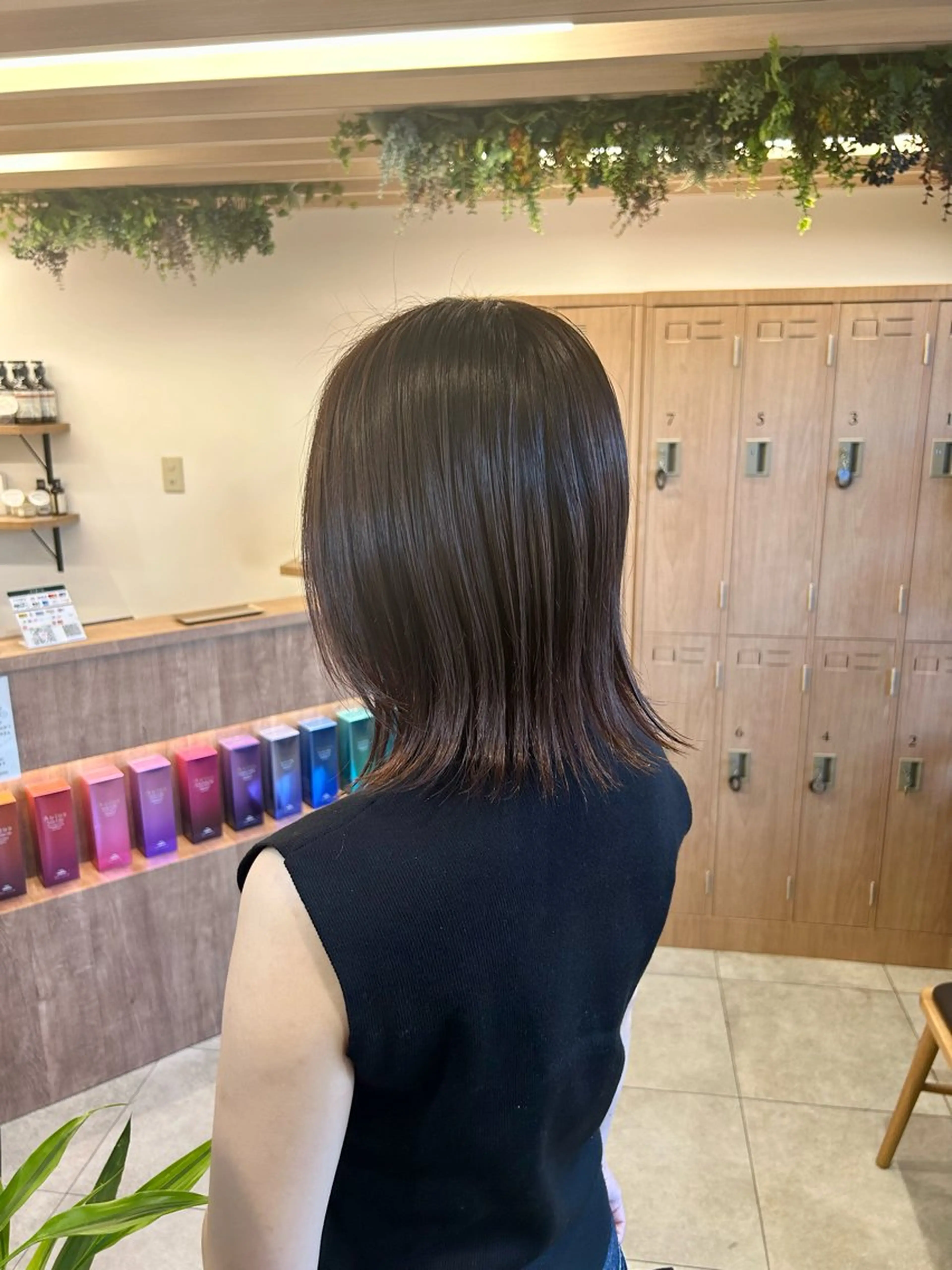 ミディアム カラー トリートメント ヘアカラー 西新  MAHIRO 🩵🫧艶髪🩵🫧のヘアスタイル