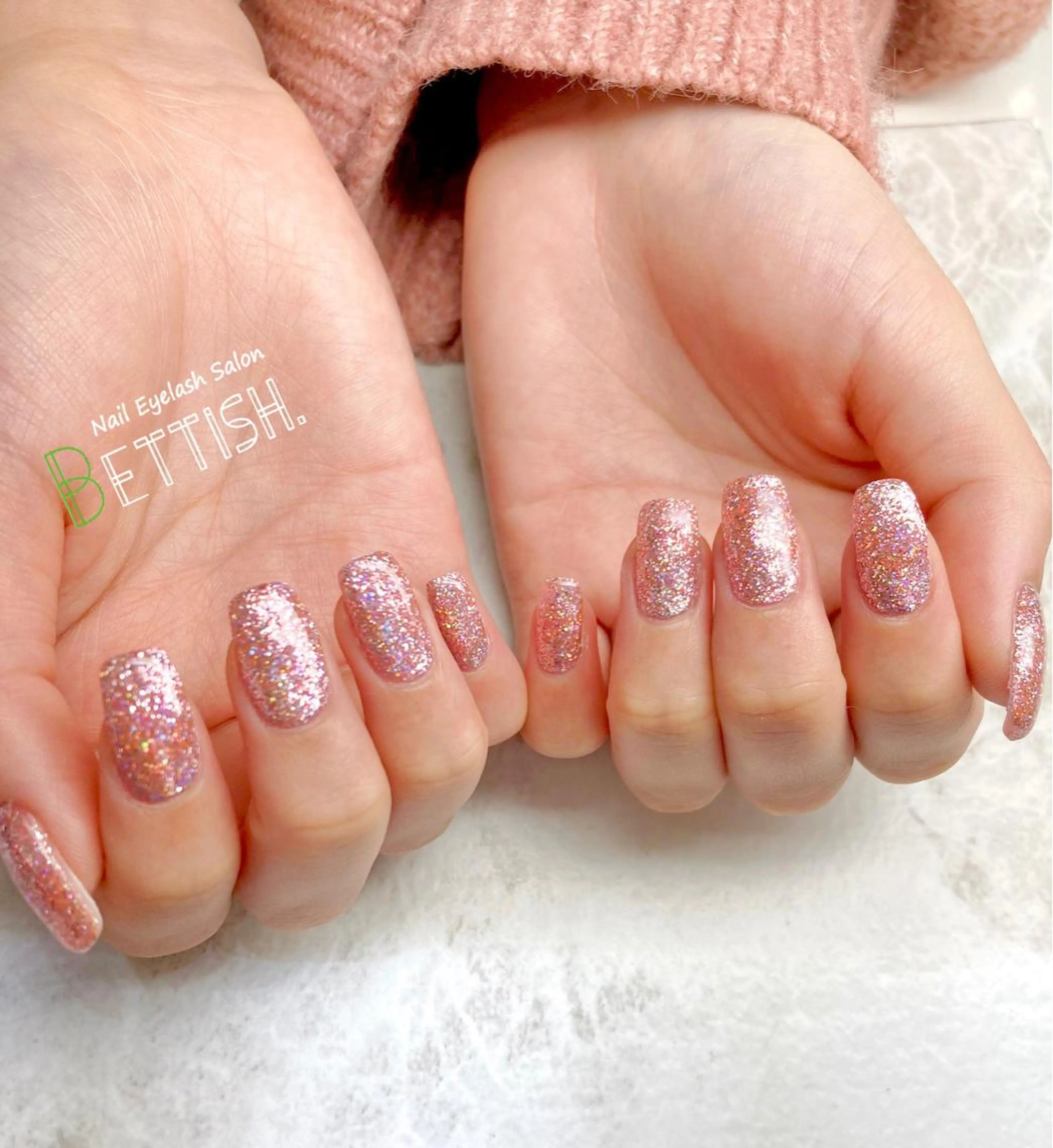 ネイル キラキラネイル ラメ(グリッター) ワンカラーネイル BETTISH. KUMIKO☺︎︎のネイルデザイン