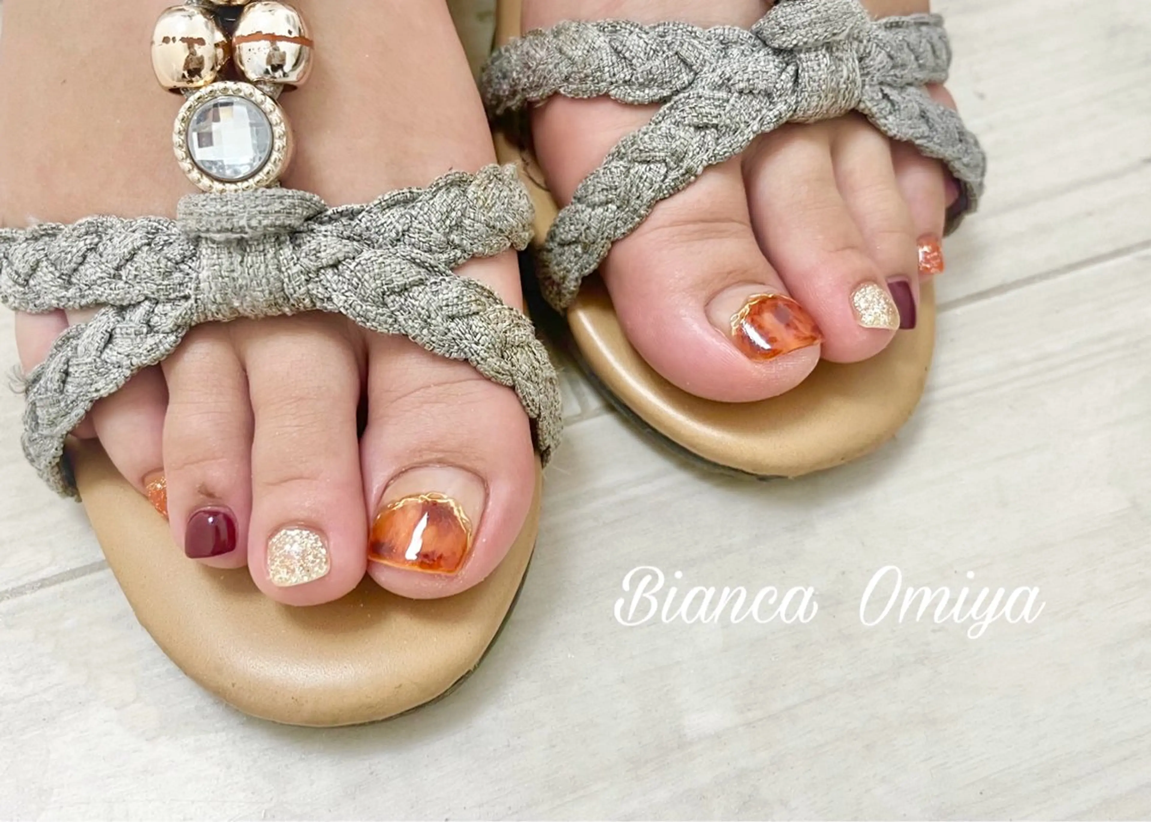 【初回オフあり】フット　定額デザインコース🫧¥7800​〜​¥8800の写真