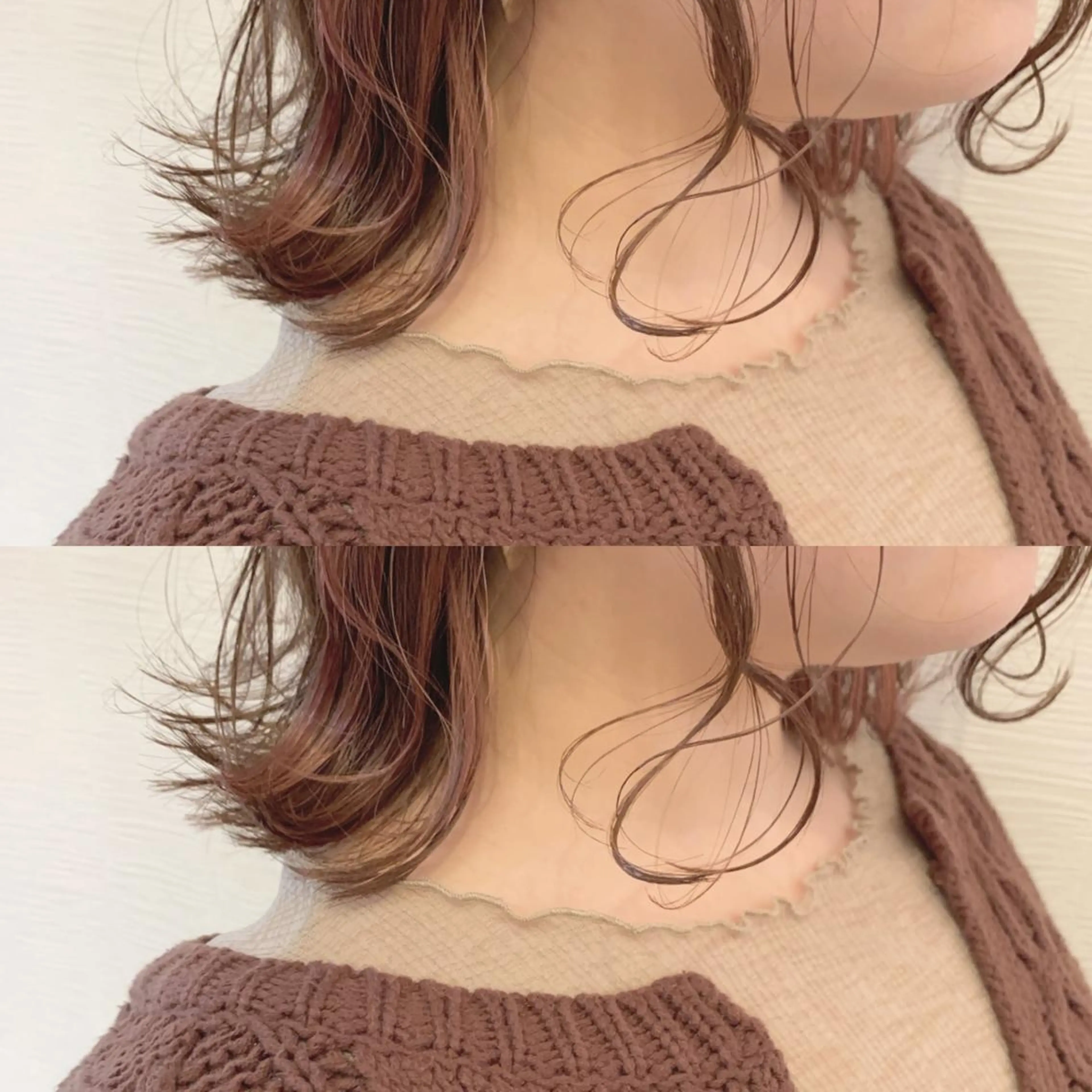 ミディアム カラー オレンジ ピンクカラー ヘアカラー トリートメント toiro by lien hair atelier所属・池田 真由美のヘアスタイル