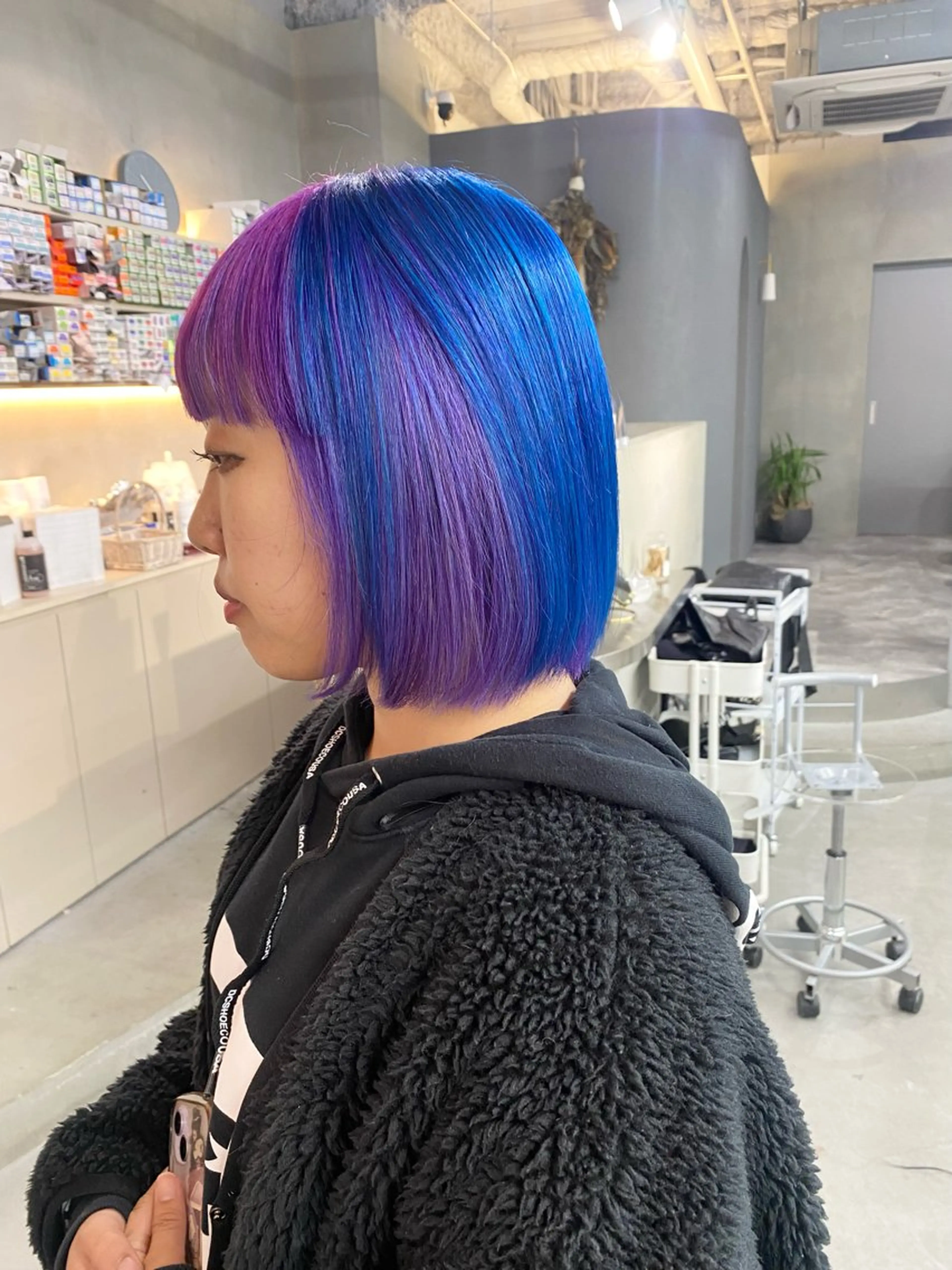 ショート カラー ヘアカラー 前橋 姫奈のヘアスタイル