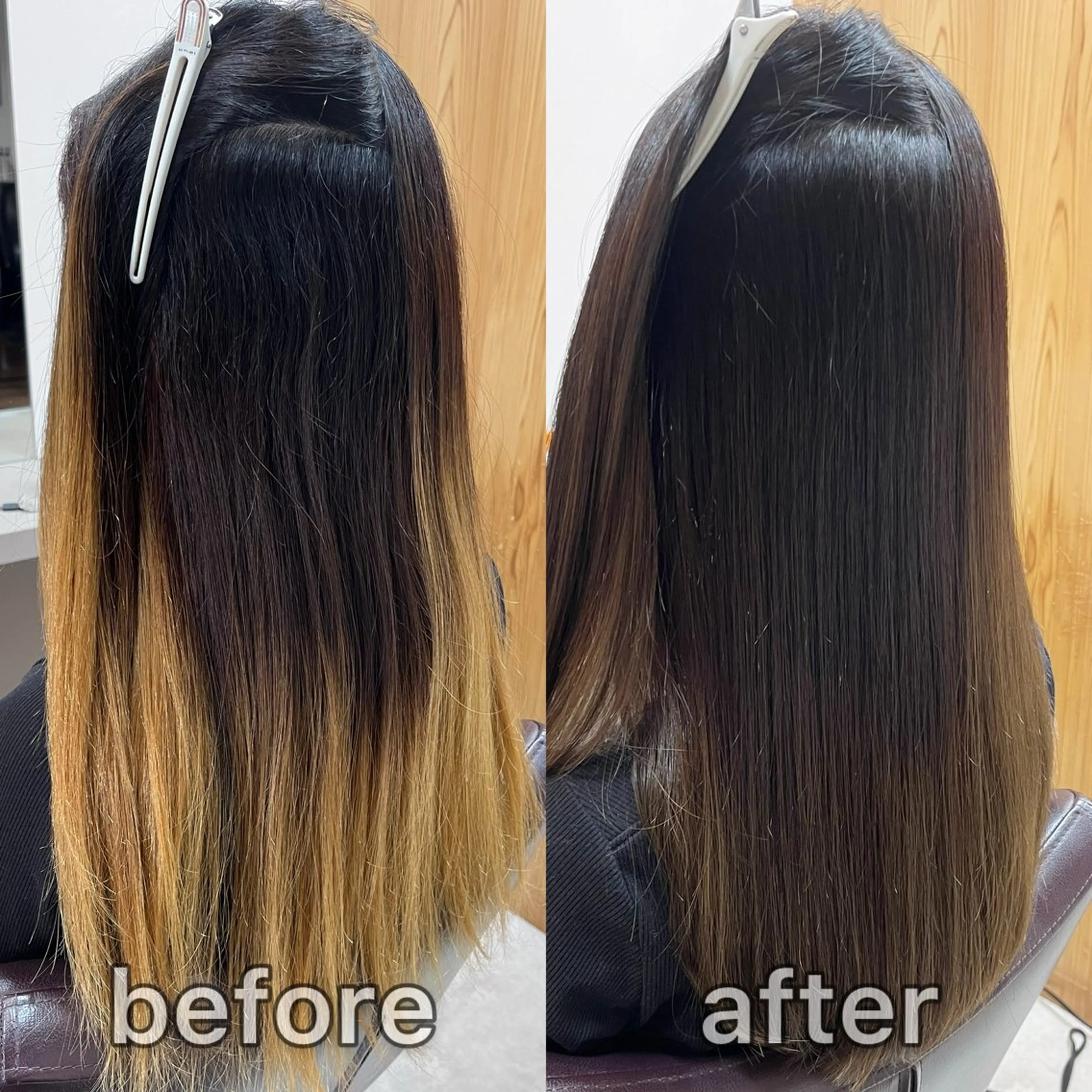 セミロング カラー パーマ セミロングパーマ ブリーチ グラデーションカラー 髪質改善 縮毛矯正 縮毛矯正 トリートメント 髪質改善特化KIZU /艶髪研究（京都）のヘアスタイル