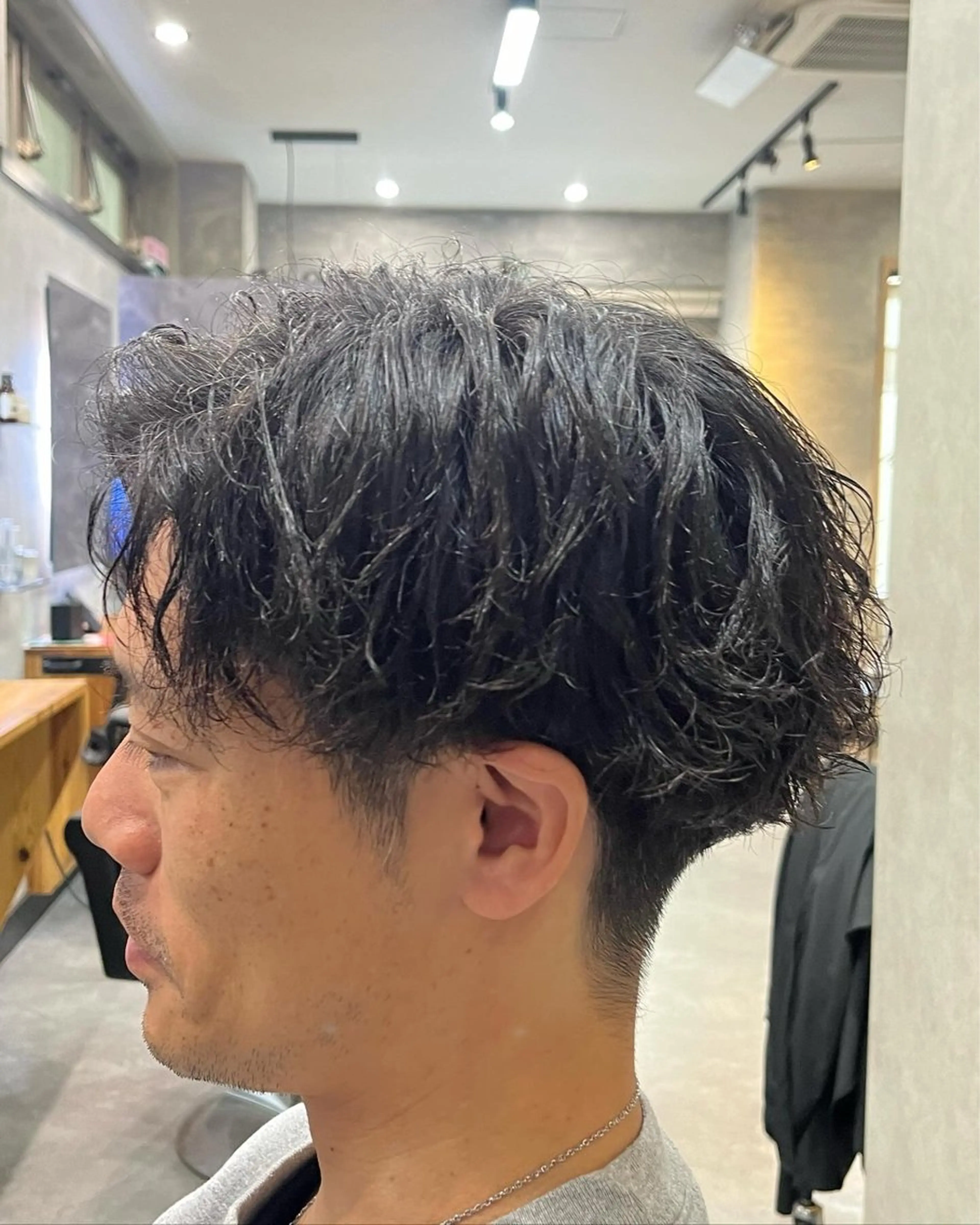 ショート メンズ メンズパーマ カット パーマ 🔥横浜メンズ専門 美容師🔥福田竜作のヘアスタイル