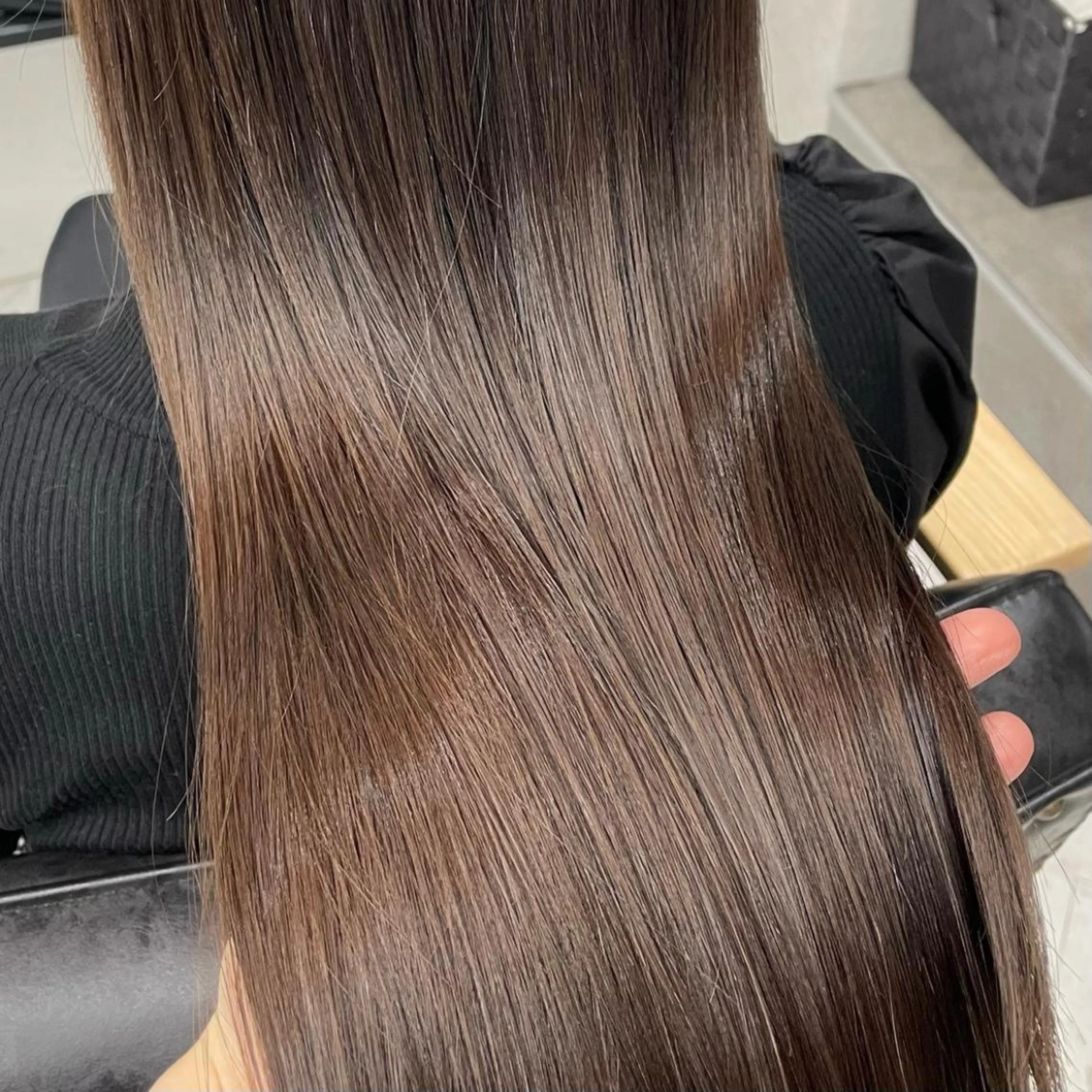 ショート カラー パーマ ヘアアレンジ メンズ キッズ ネイル マツエク・マツパ アイブロウ 髪質改善 トリートメント ブラウン mona/ ストレートスタイル✨のヘアスタイル