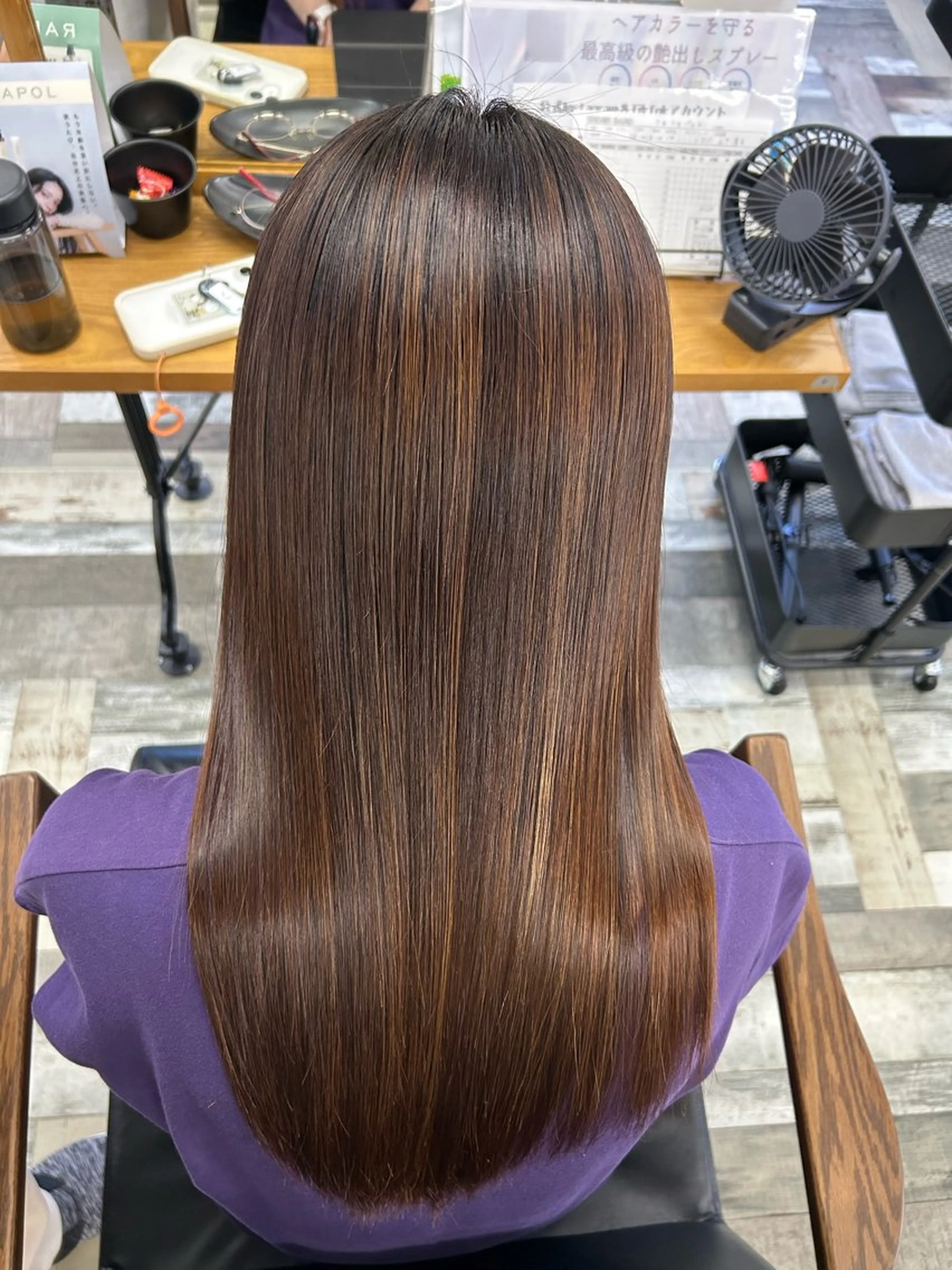 ロング カット 縮毛矯正 トリートメント 浜松/透明感カラー 🌼菅沼愛梨🌼のヘアスタイル