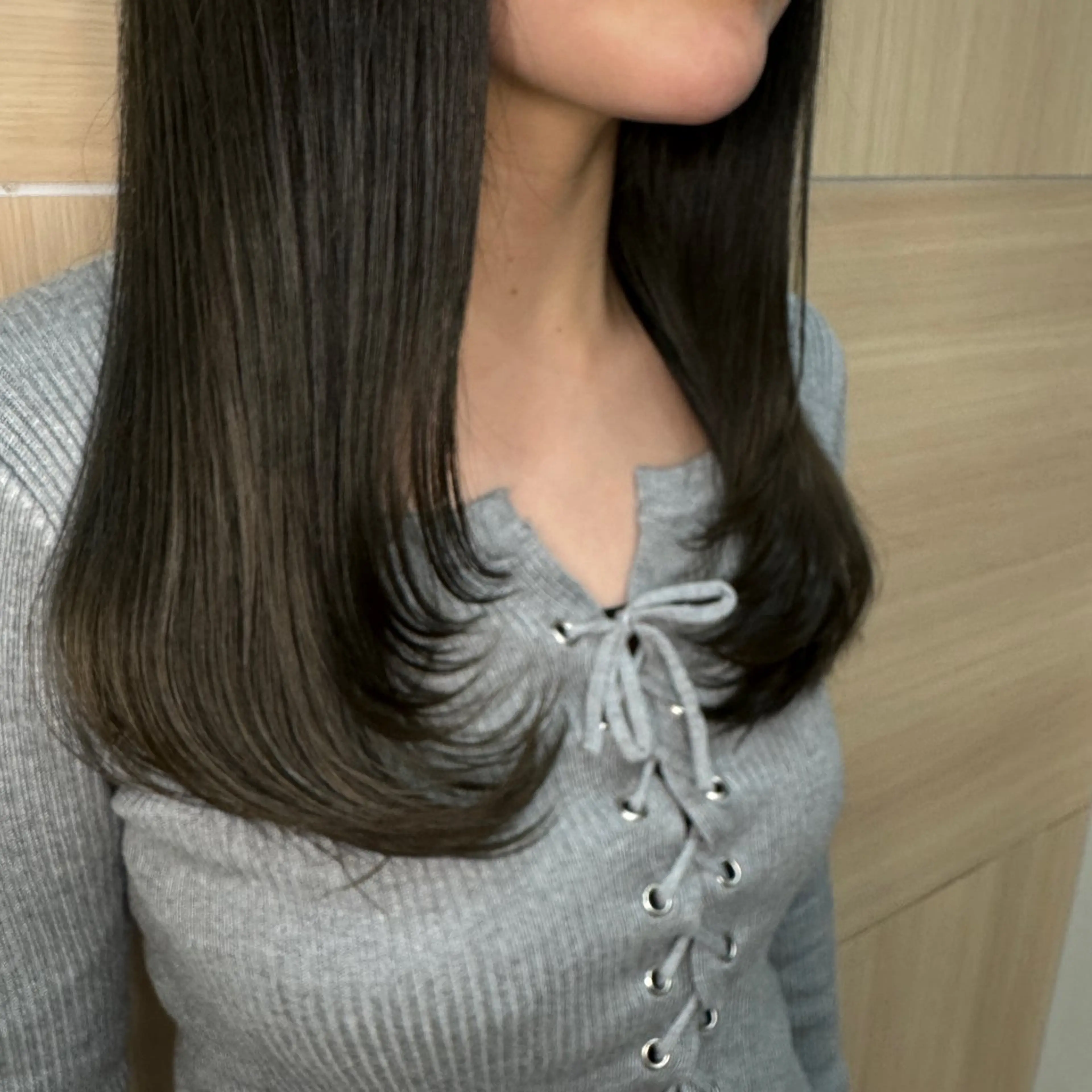 【赤みを飛ばしてくすみ感UP✨】オリーブ系カラー🫒➕カット✂️➕炭酸シャワー🚿🐟🫰の写真