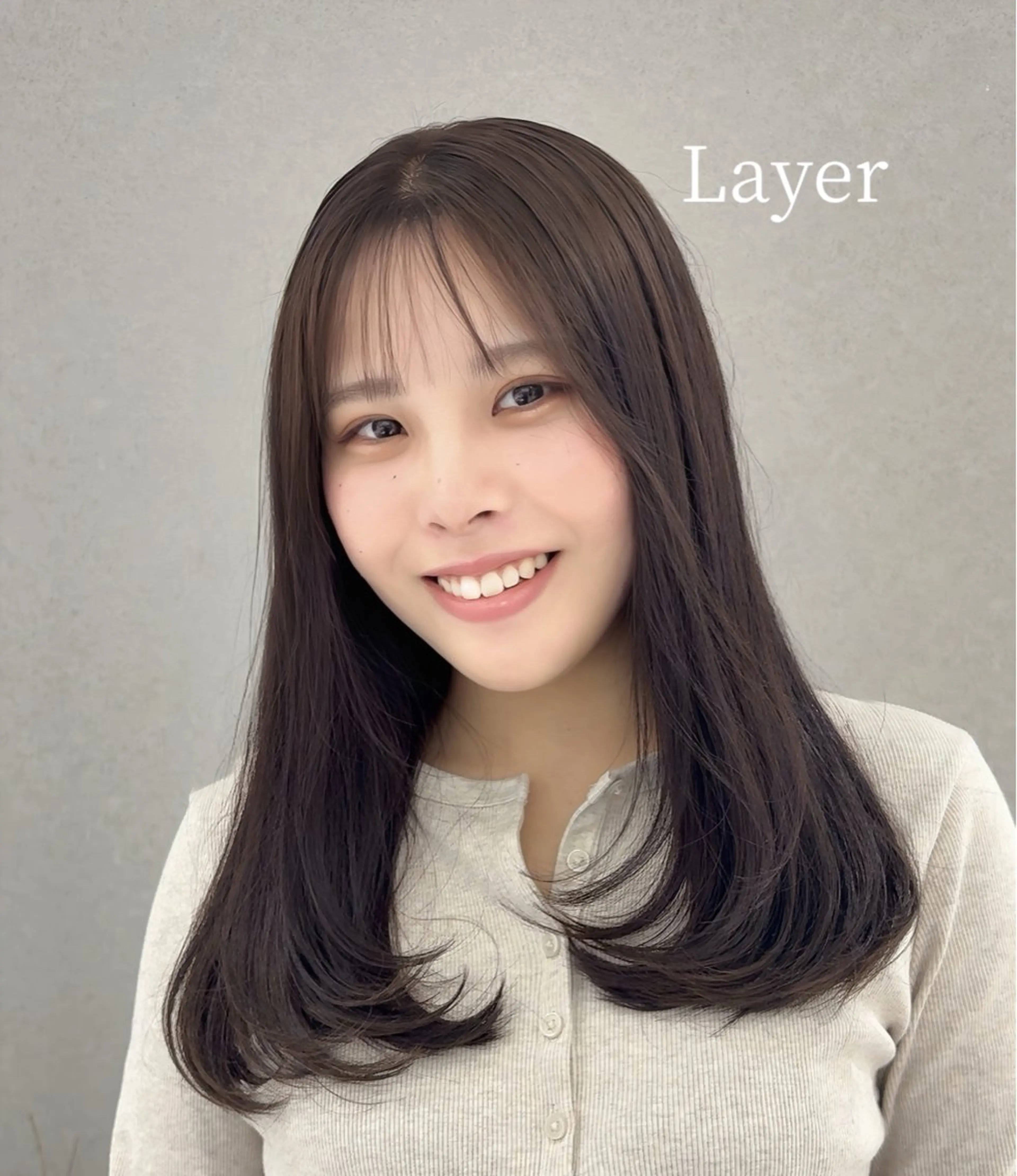 セミロング カラー カット トリートメント レイヤーカット/ ヘアカラー/RENAのヘアスタイル