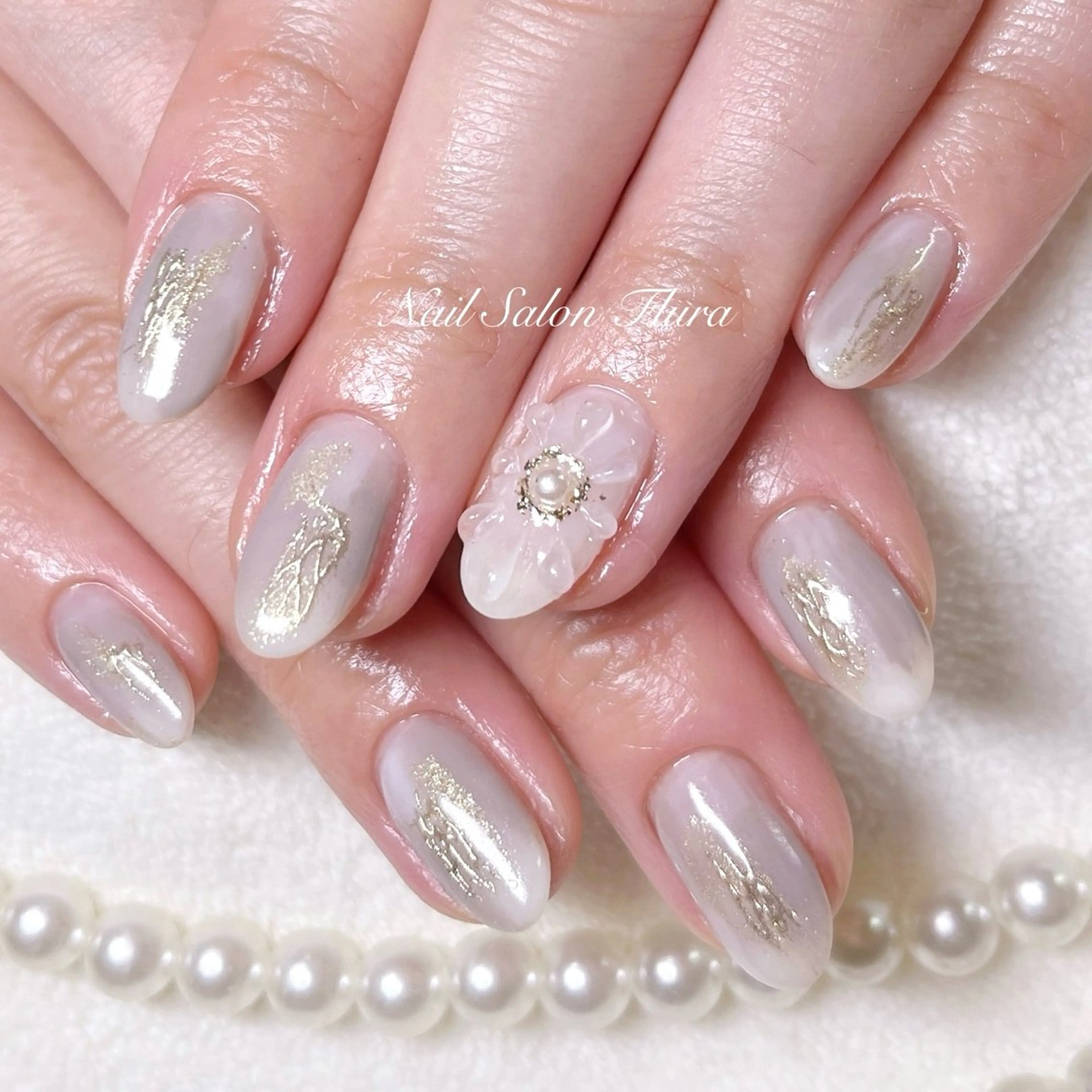 ネイル フラワーネイル ニュアンスネイル NailSalon Fluraのネイルデザイン