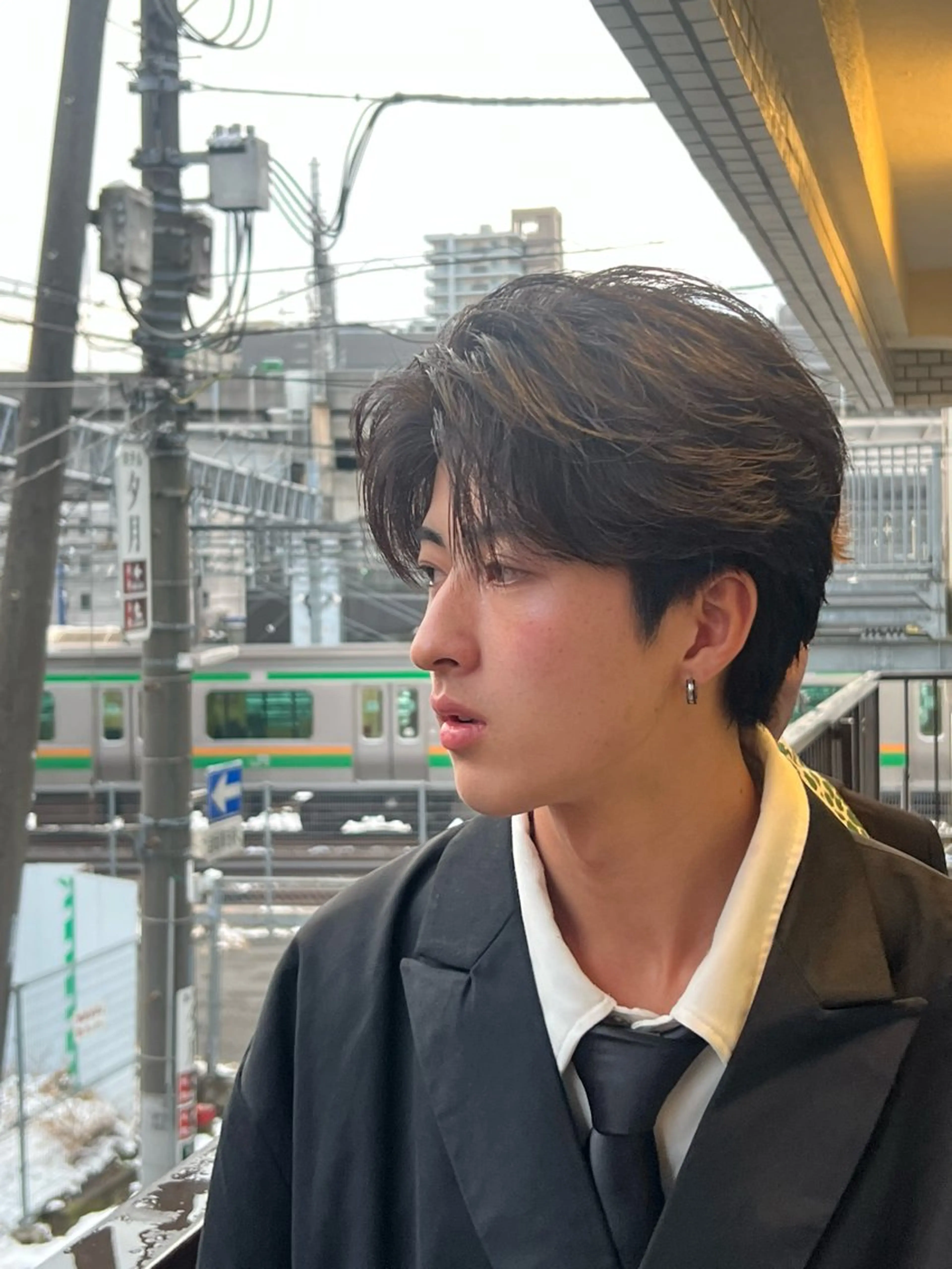 ミディアム ミディアムパーマ カット パーマ 🔥メンズ特化美容師 💥小倉大和💥のヘアスタイル