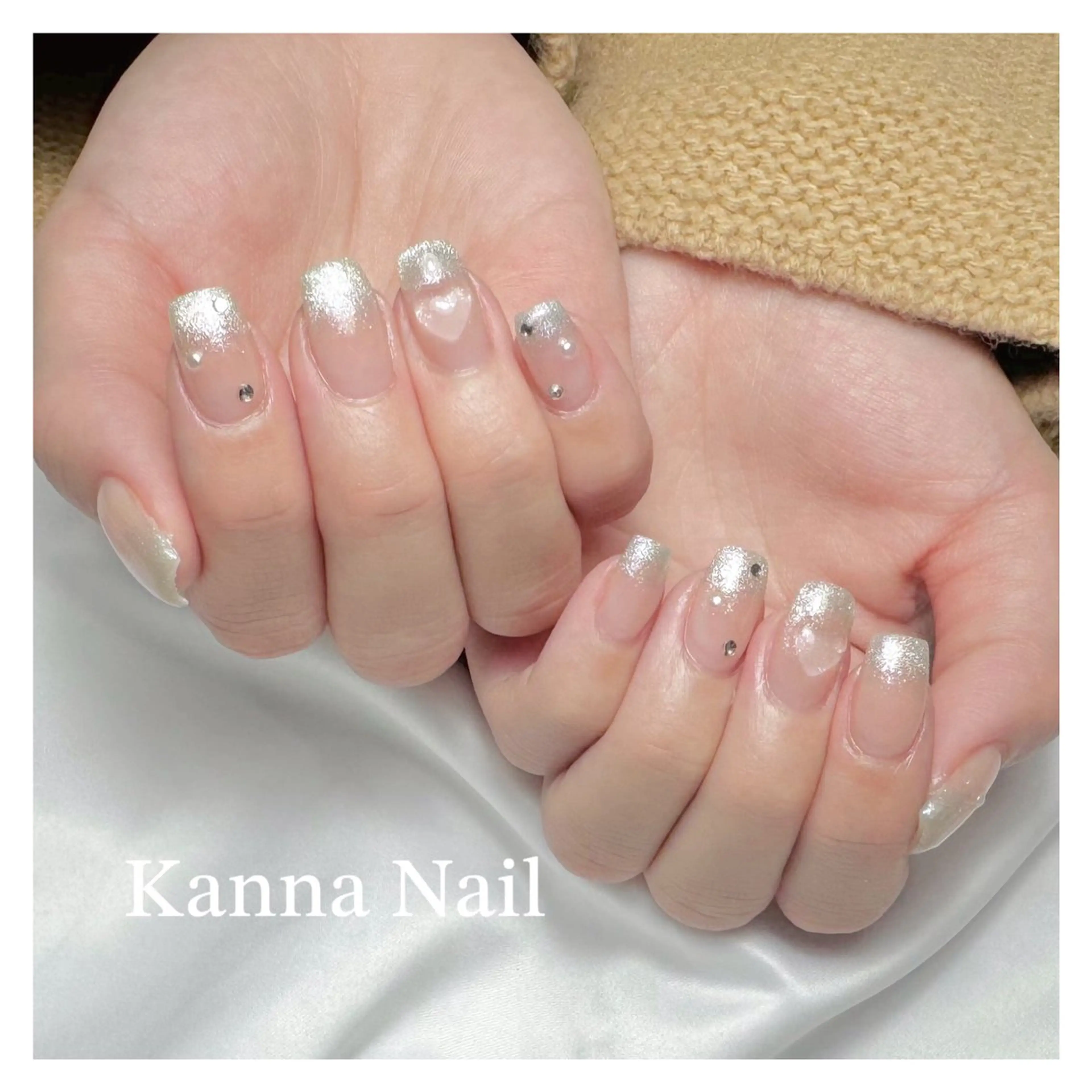 ネイル フットネイル ジェルネイル グラデーション キラキラネイル マグネットネイル ハンドネイル Kanna Yuki カンナユキのネイルデザイン