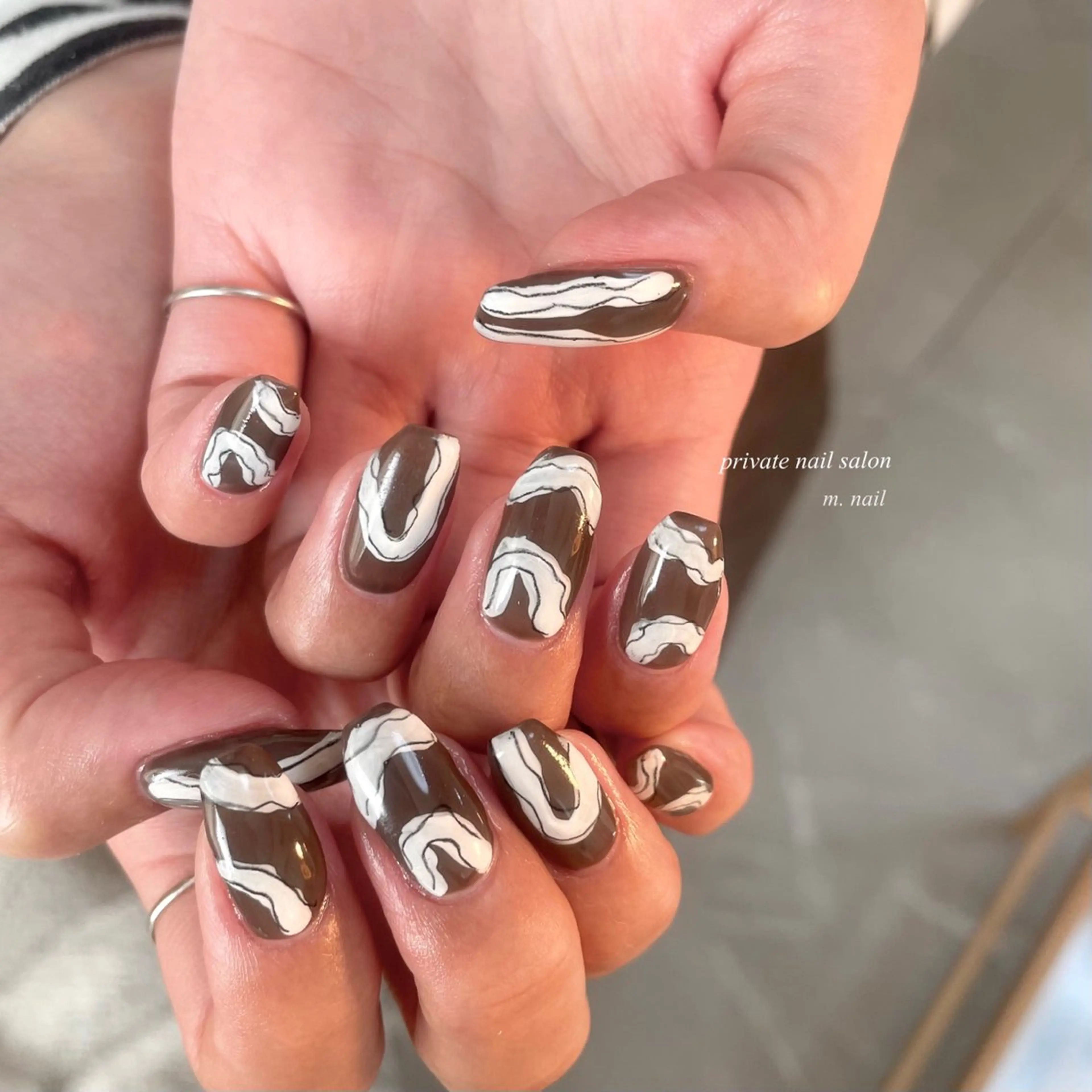ネイル ハート シンプルネイル ハンドネイル m.nail salonのネイルデザイン