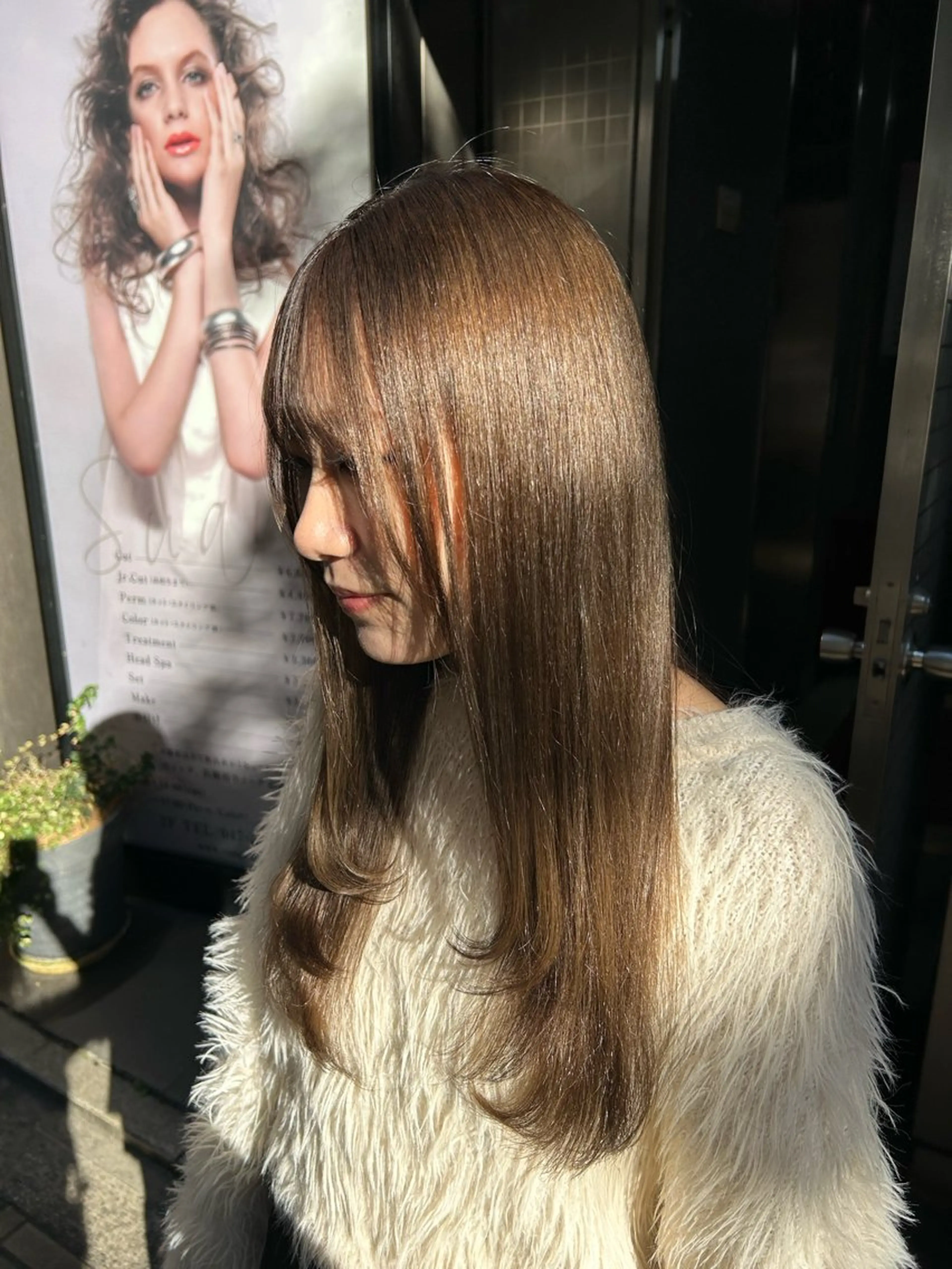 ロング 顔周りカット レイヤーカット ハヤシ ナルミのヘアスタイル