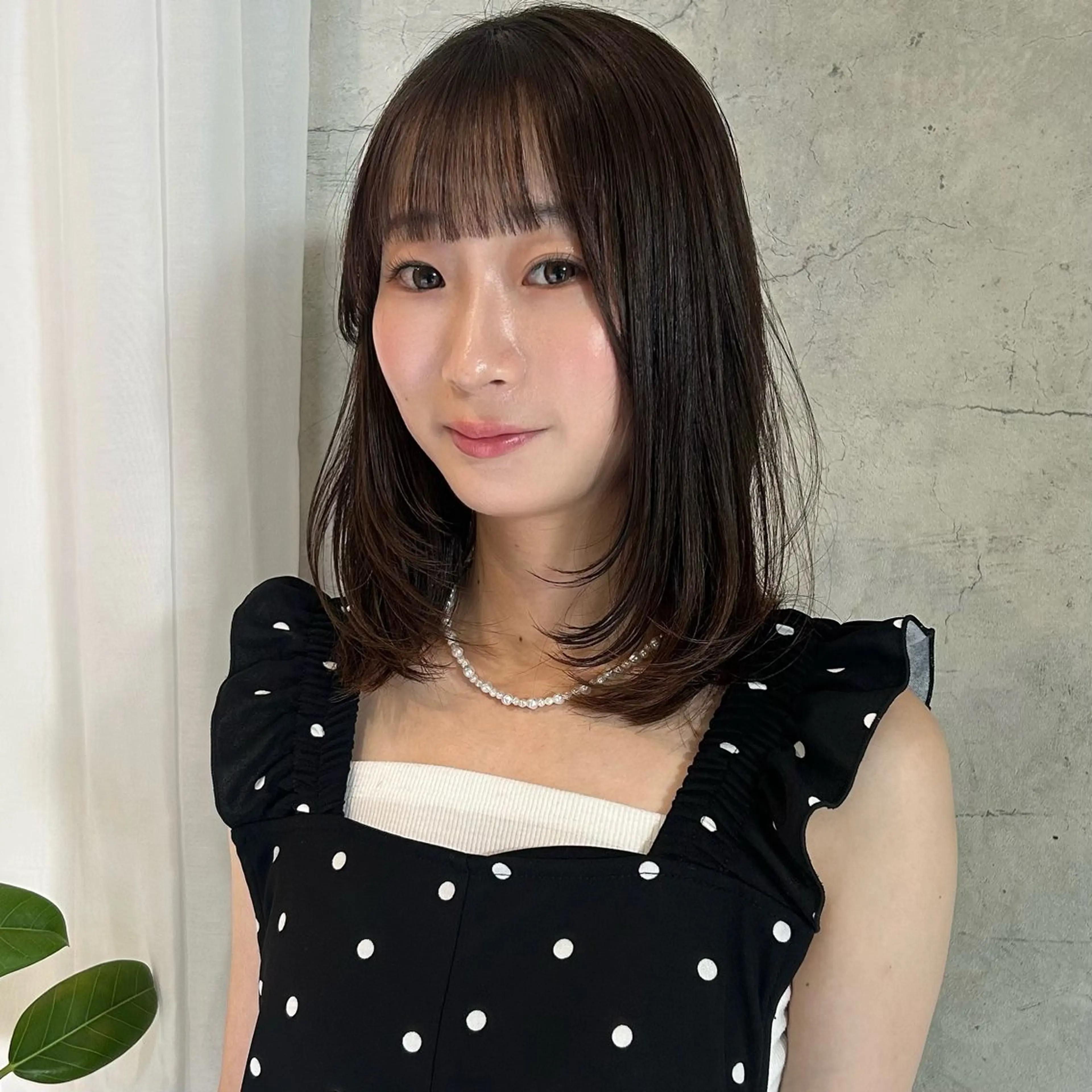 ミディアム 顔まわりレイヤー 顔周りカット レイヤーカット カット ボブレイヤー/ ブリーチ/miyuuのヘアスタイル