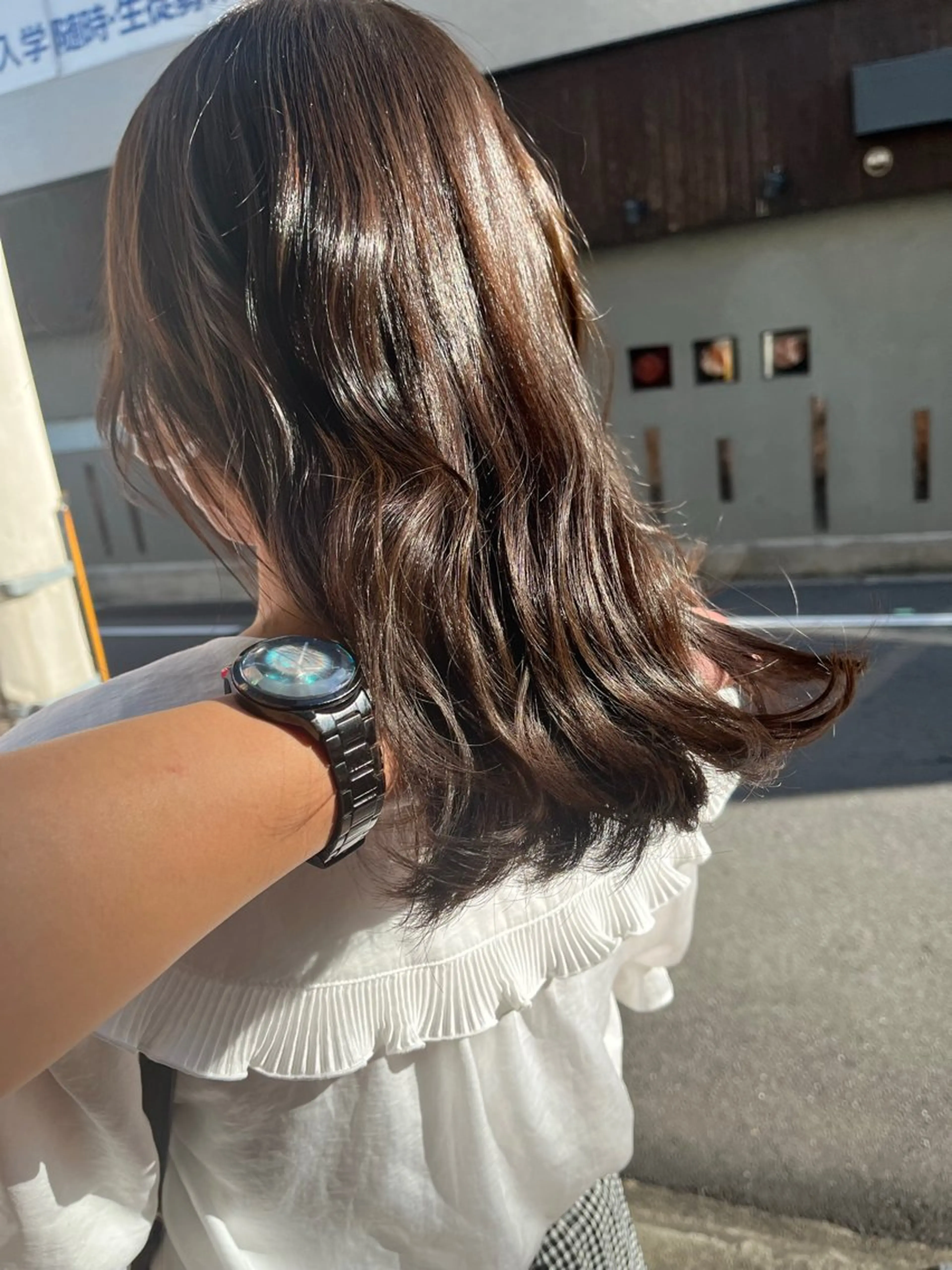 ミディアム カット ヘアカラー トリートメント BUCKS所属・坂谷 BUCKS/縮毛矯正のヘアスタイル