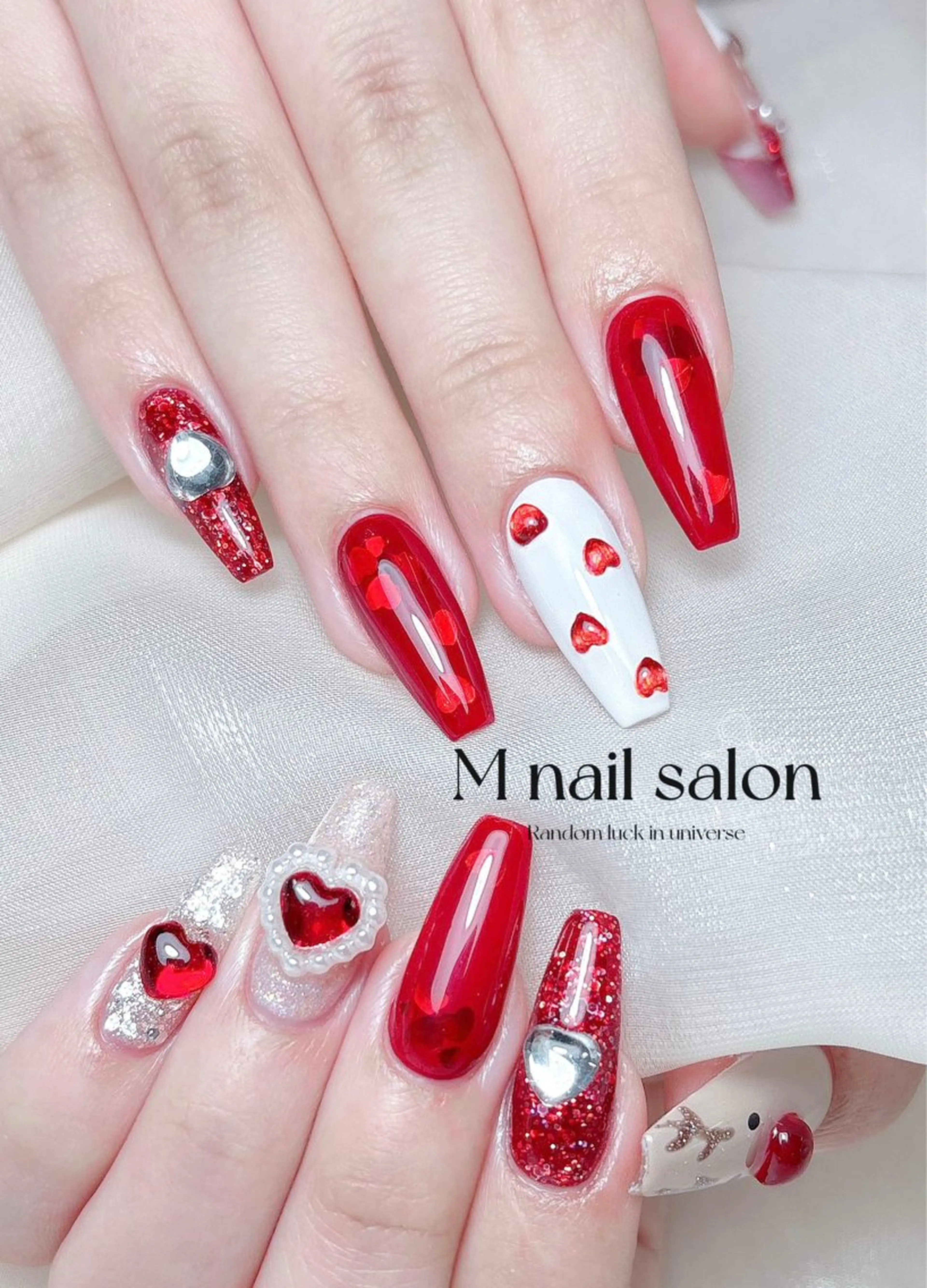 ネイル ハンドネイル M🌷nail 長さだし専門店のネイルデザイン