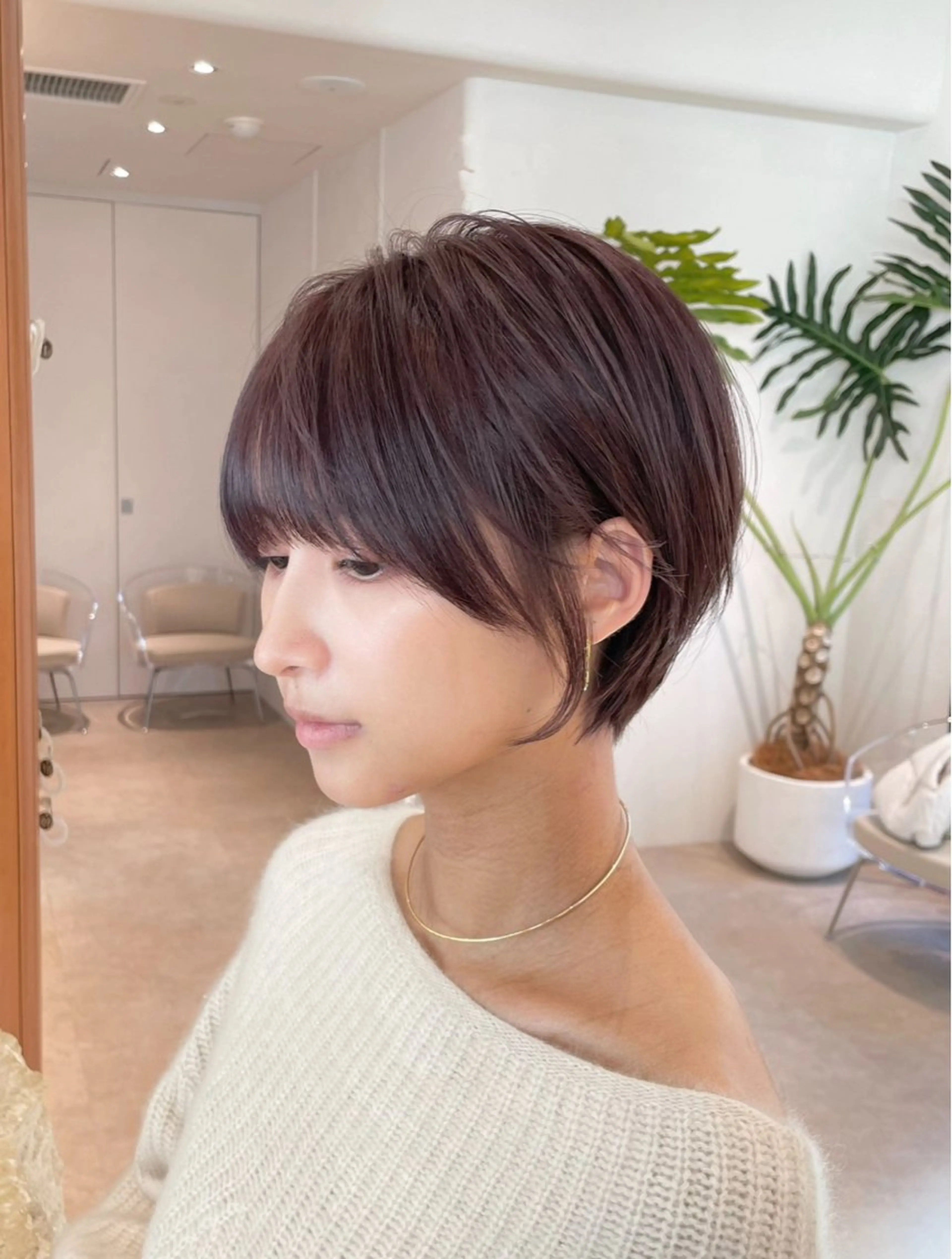 ショート カラー カット ヘアカラー トリートメント 田中航平/渋谷ボブ/ レイヤーボブのヘアスタイル