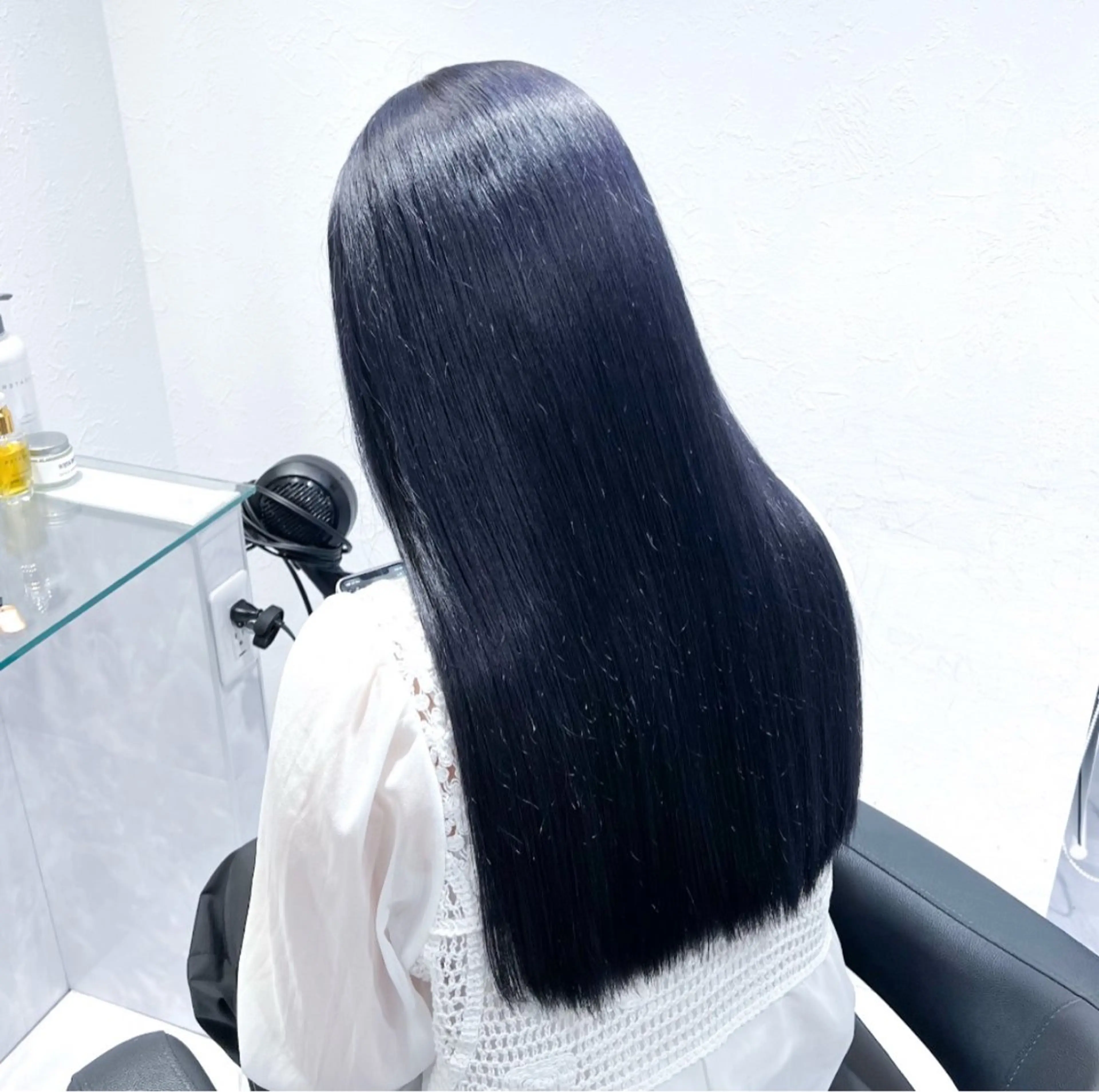 ロング カラー ヘアアレンジ ブリーチ ブルーカラー 透明感カラー ダブルカラー 髪質改善 艶髪/韓国レイヤー 🤍Houtoのヘアスタイル