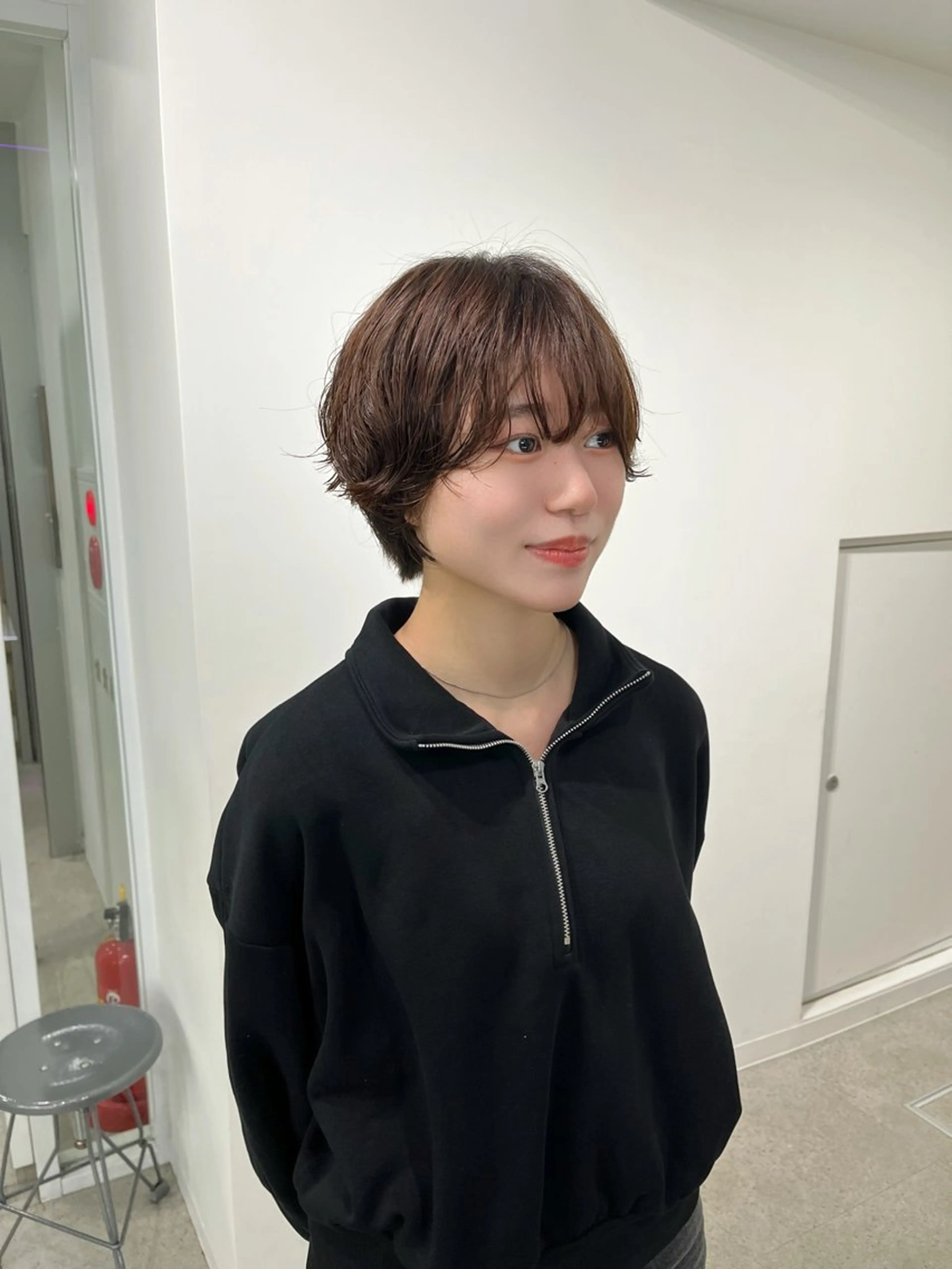 ショート パーマ ショートヘア 縮毛矯正/ハイトーン /パーマ/せき🧸のヘアスタイル