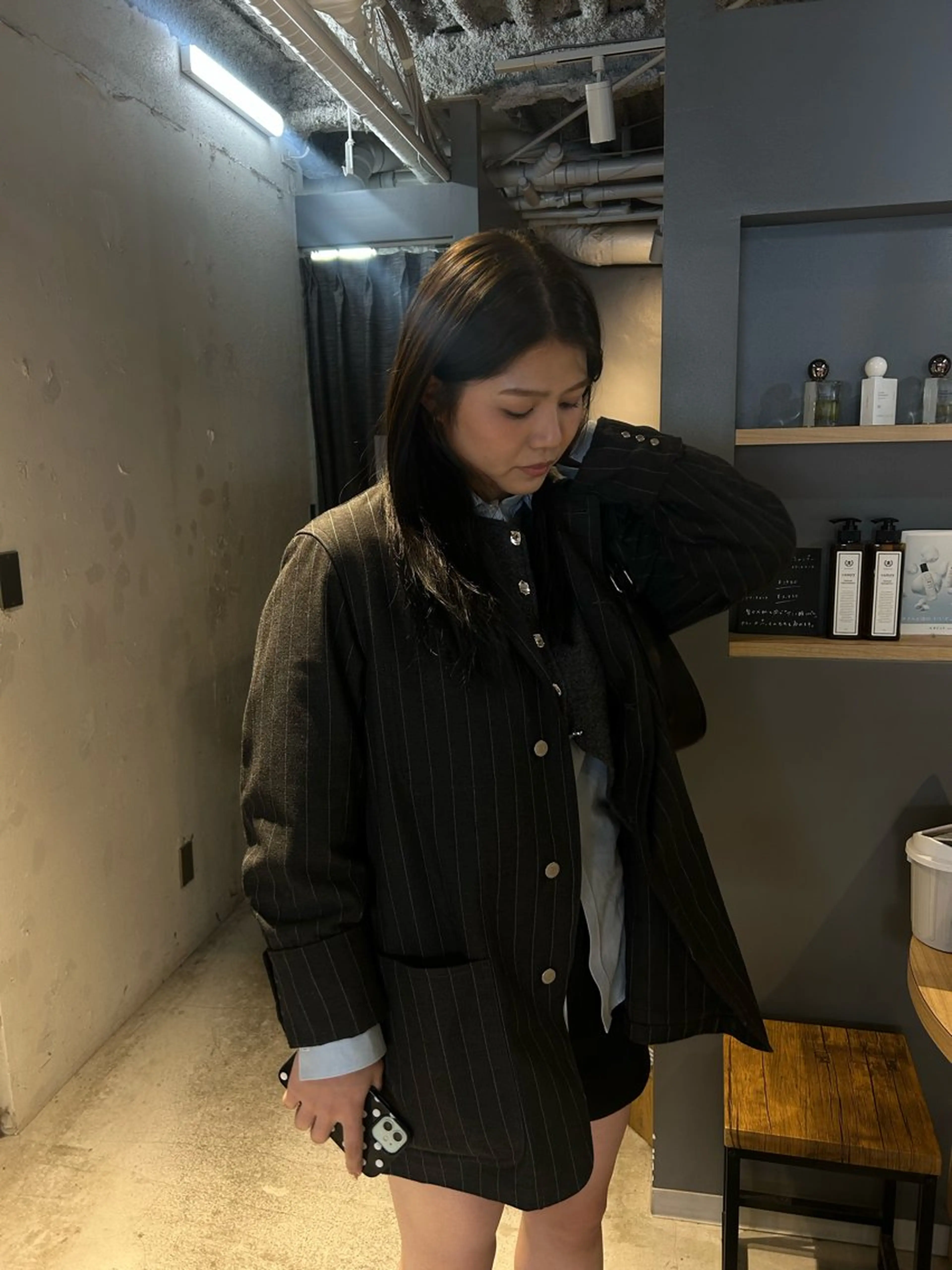 セミロング カラー 川波 姫星のヘアスタイル