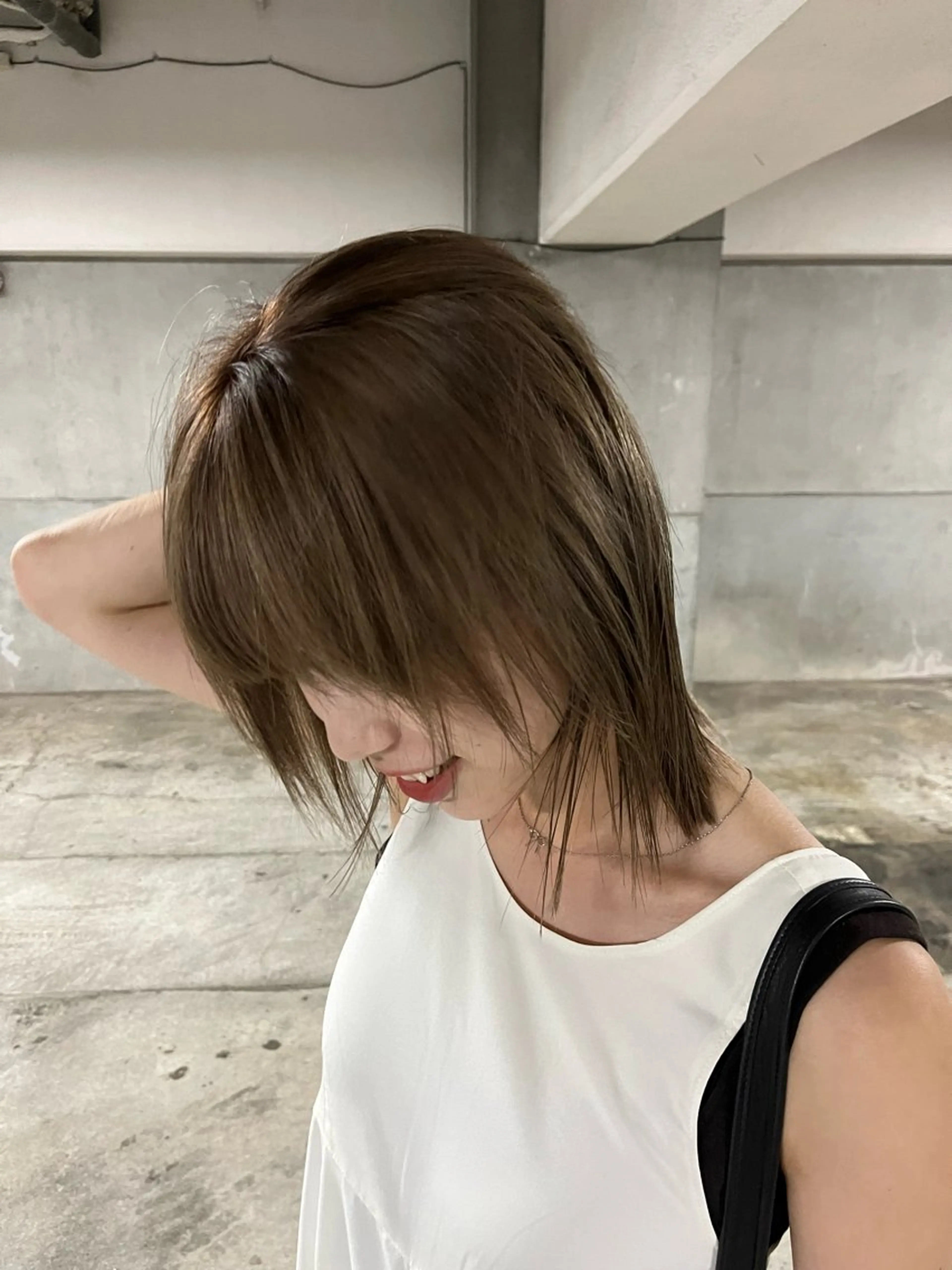 ミディアム ヘアカラー riko／ SYS by fitのヘアスタイル