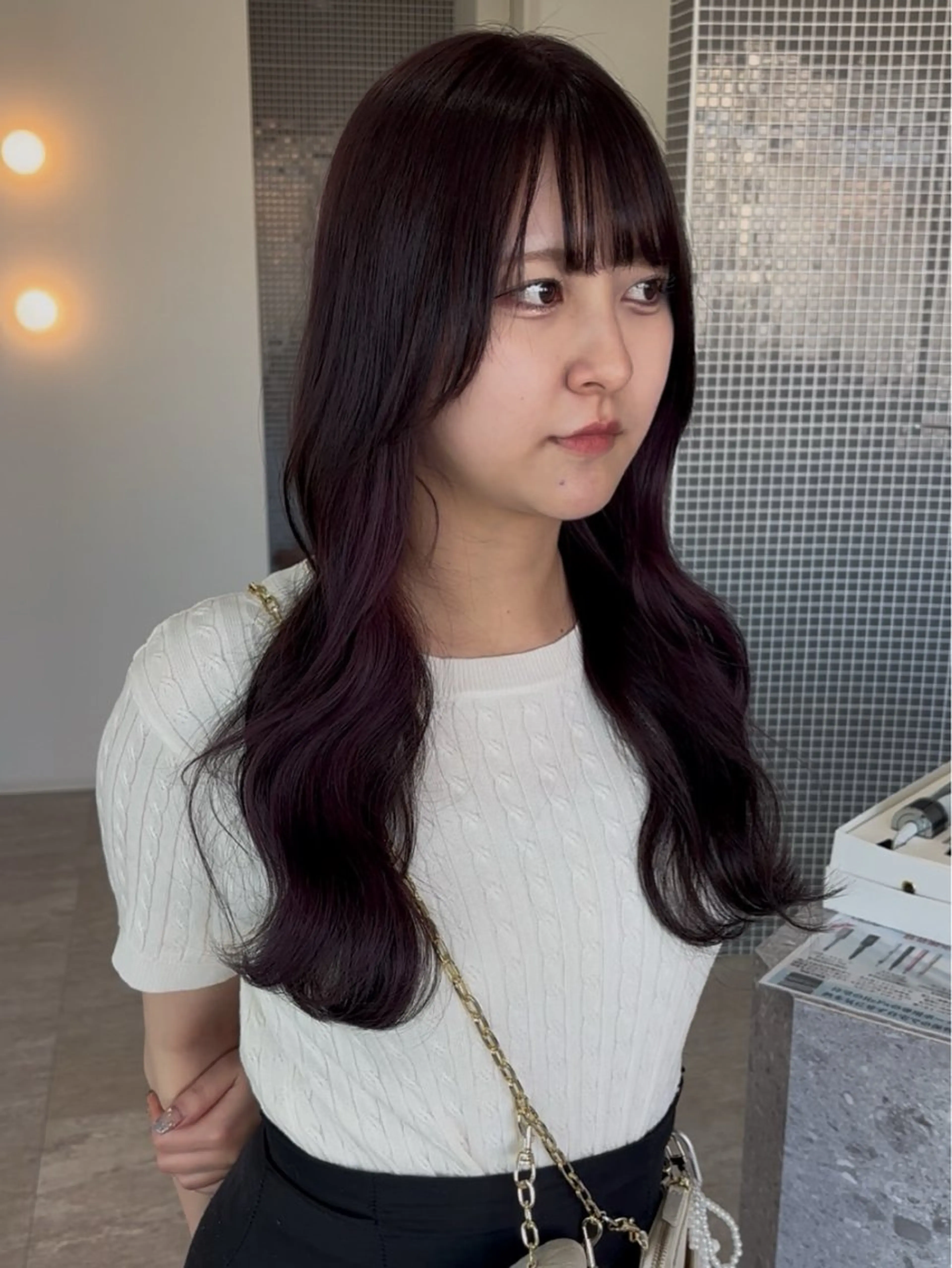 ロング ヘアカラー トリートメント 大人可愛い/韓国 レイヤー🎀まおのヘアスタイル