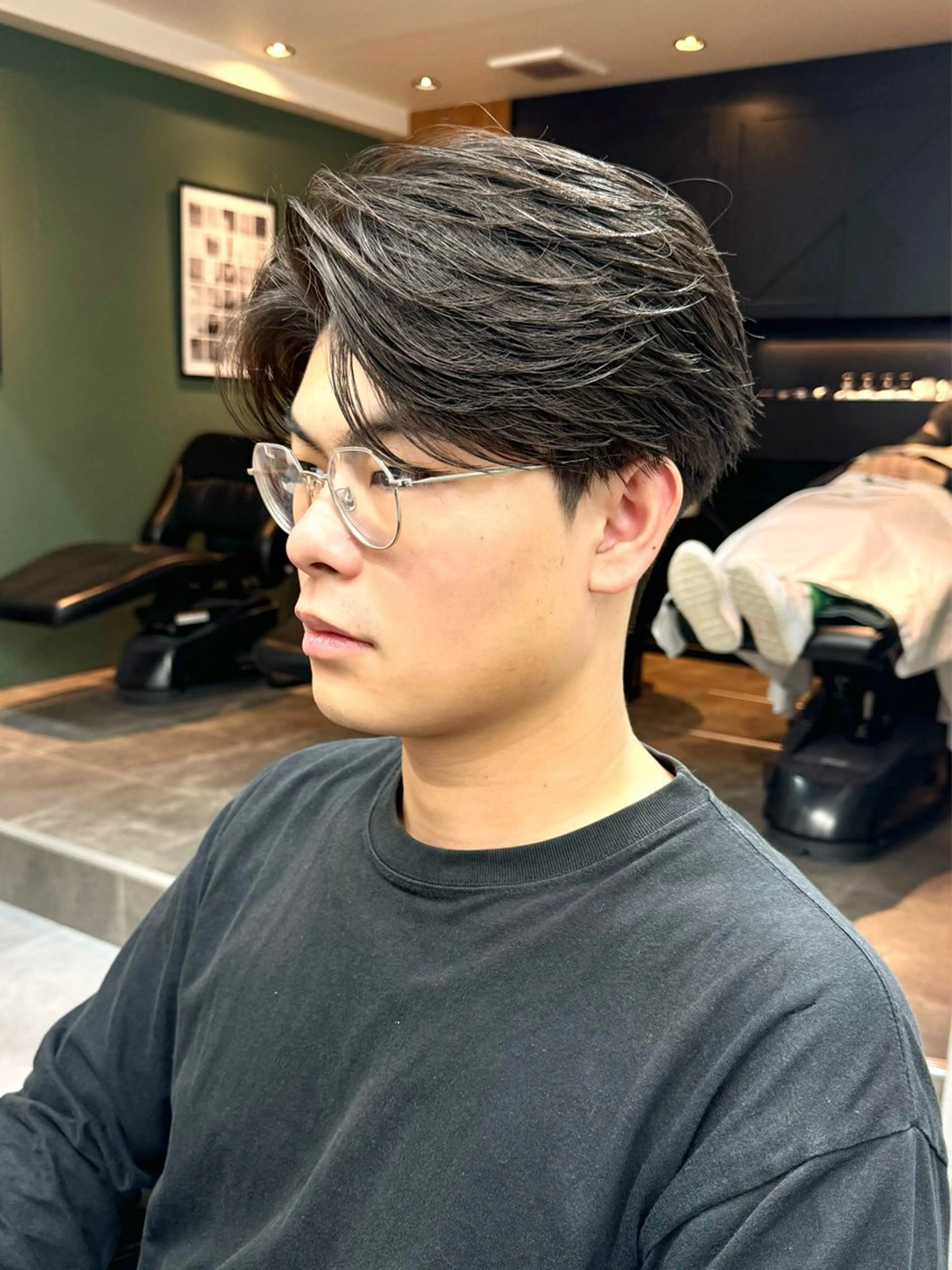 パーマ メンズ メンズパーマ ニュアンスパーマ カット パーマ トリートメント シャドウパーマ/ 波巻パーマYu-Kiのヘアスタイル