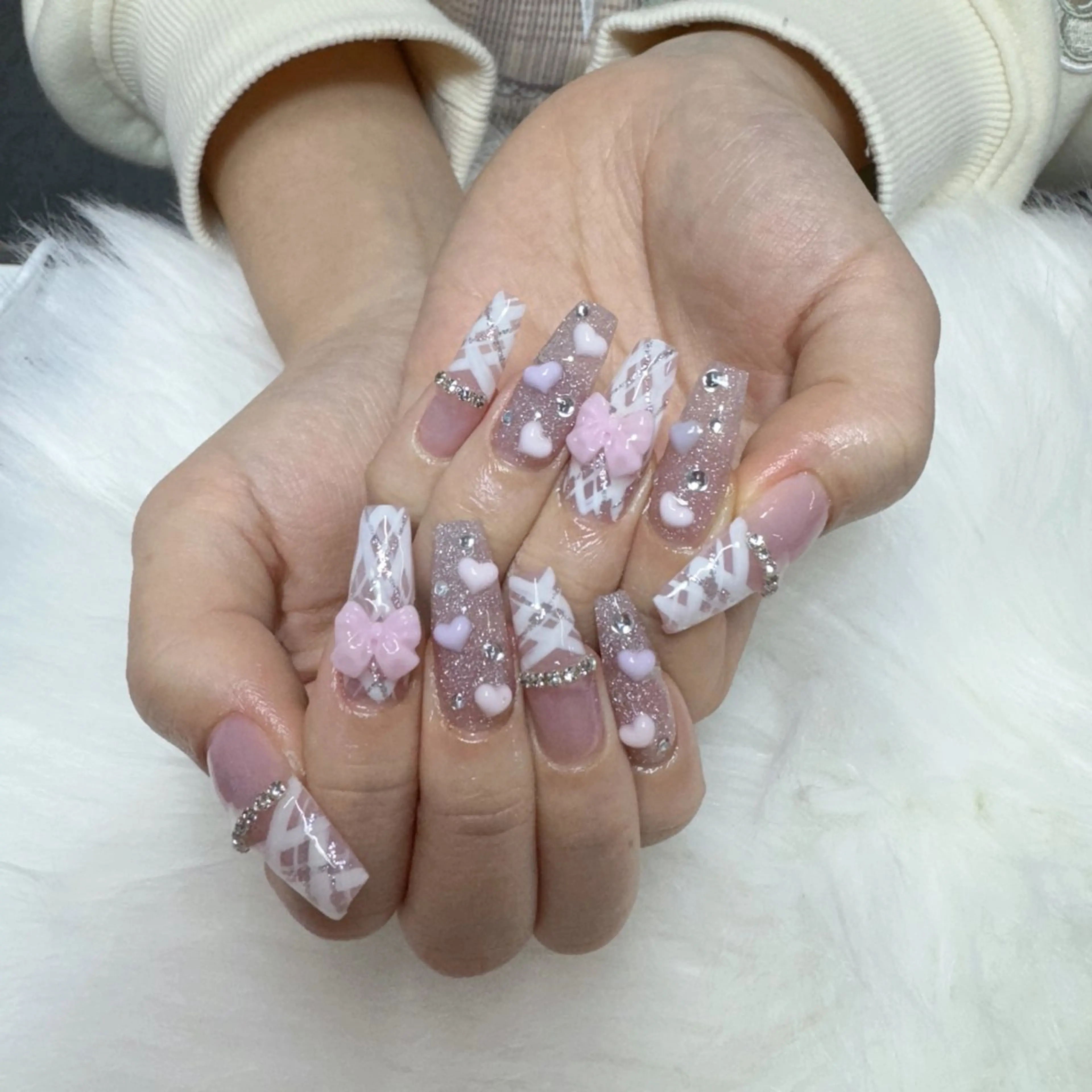 ネイル ハンドネイル 🎀nana🫧 ワンホンネイル🎀のネイルデザイン