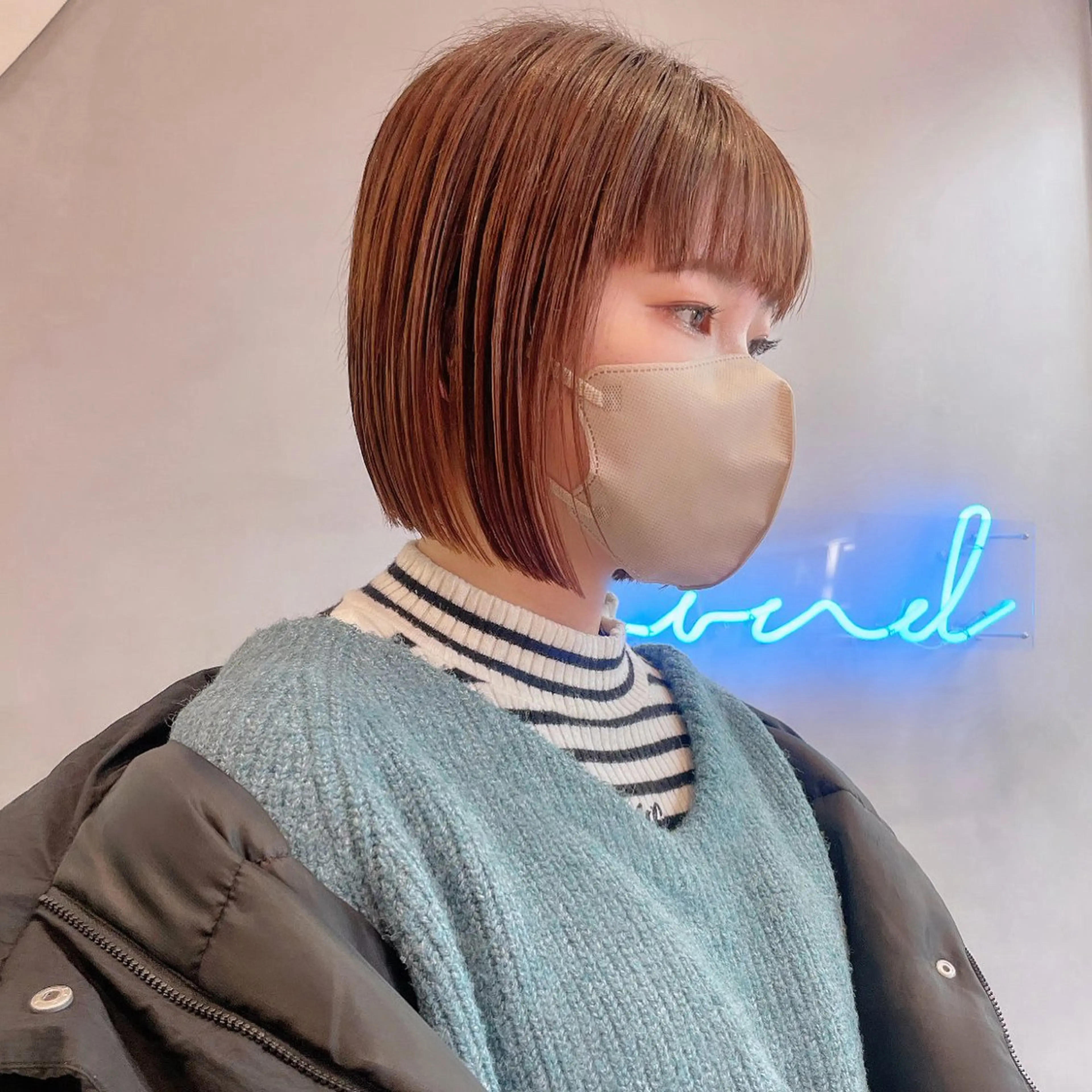 ショート Misaki /ボブ/縮毛矯正のヘアスタイル